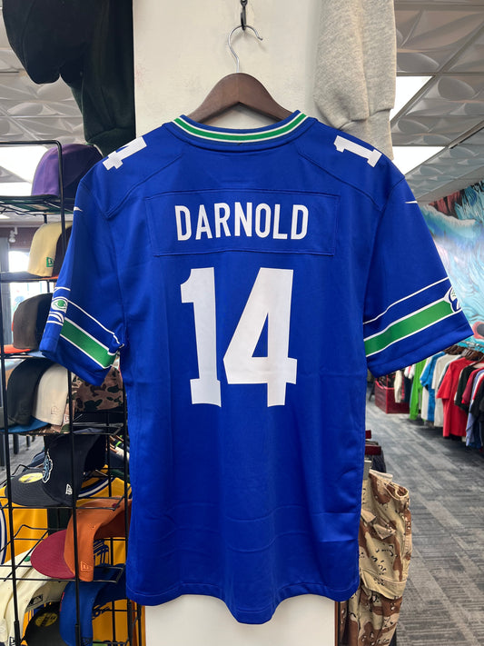 New Nike Seahawks Sam Darnold Throwback Jersey