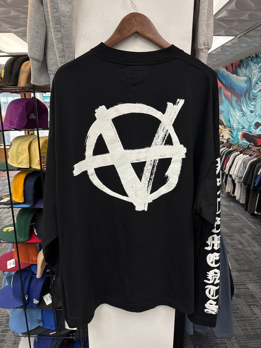 Vetements Double Anarchy Longsleeve