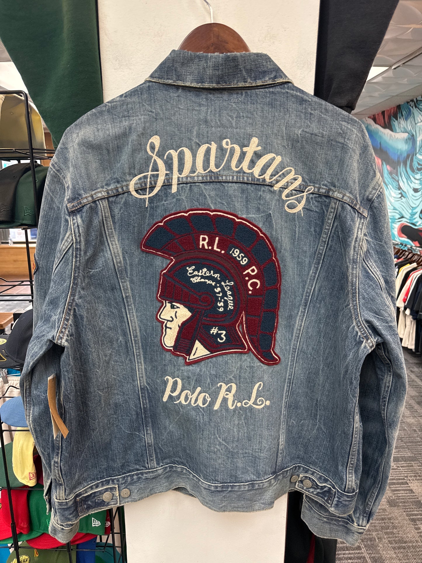 New Polo Ralph Lauren Spartans Denim Jacket