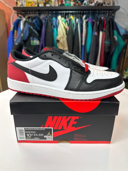 New Jordan 1 Low OG Black Toe