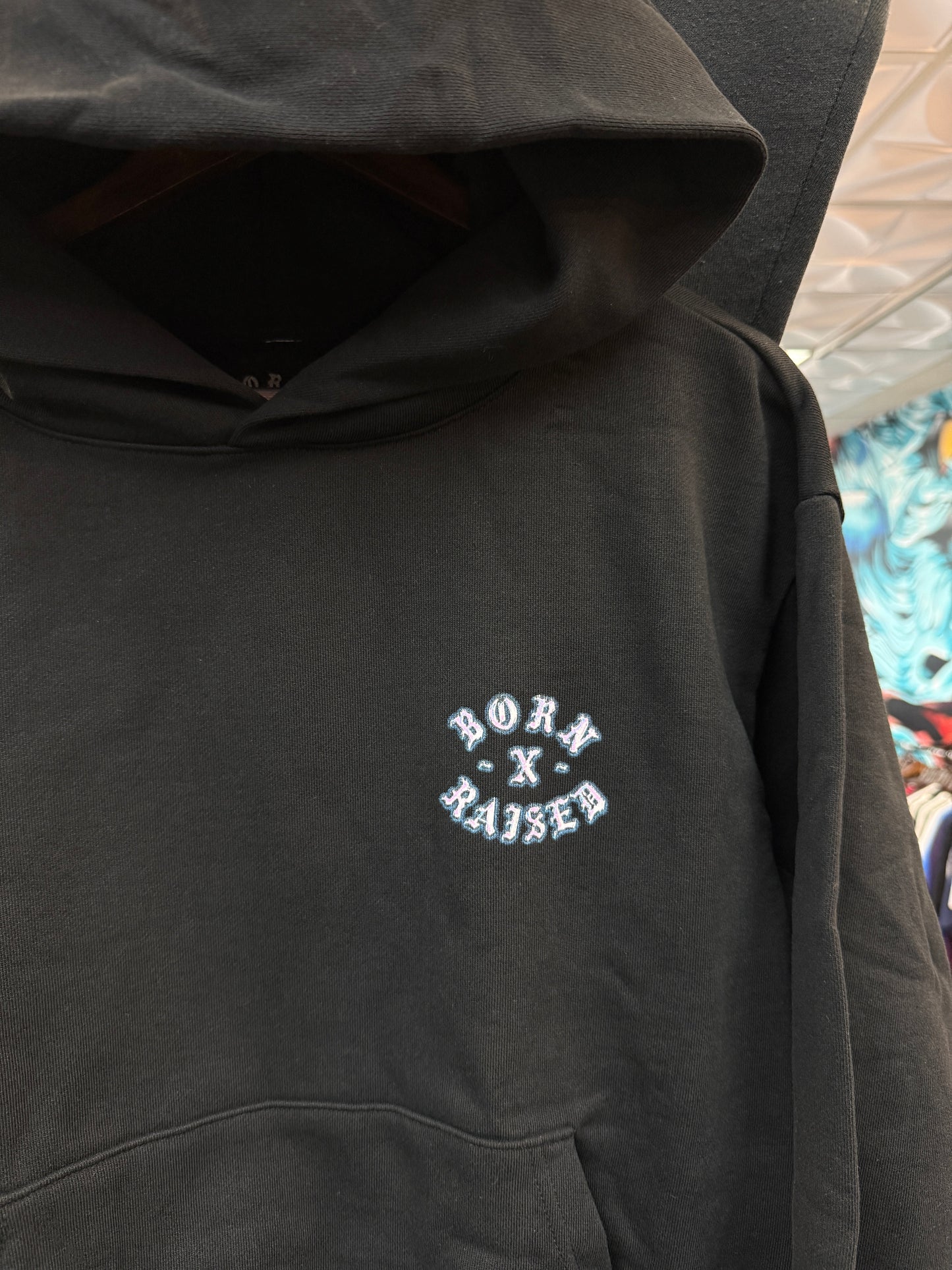 Born & Raised Black Hoodie