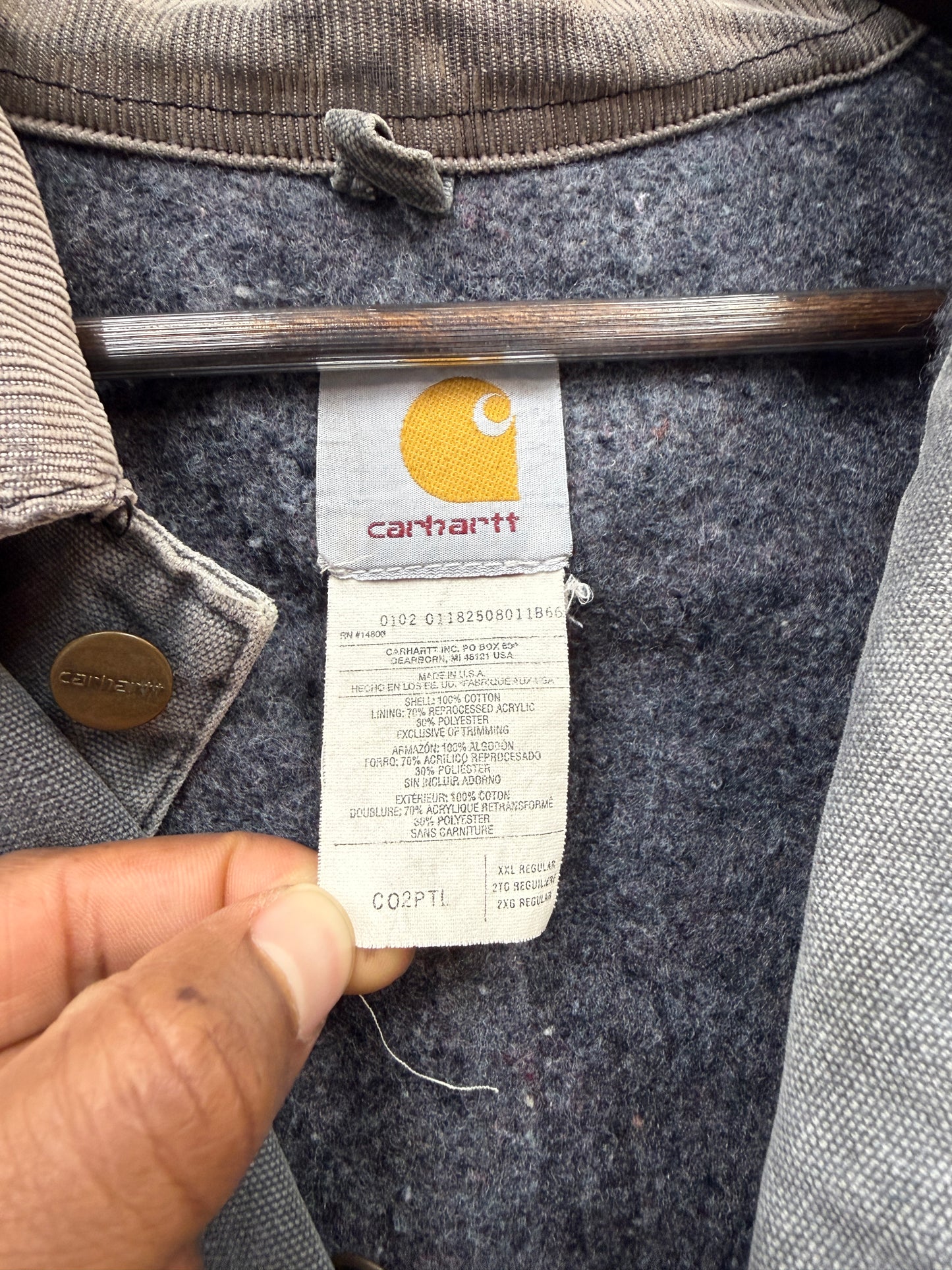 Vintage Grey Carhartt Chore Jacket