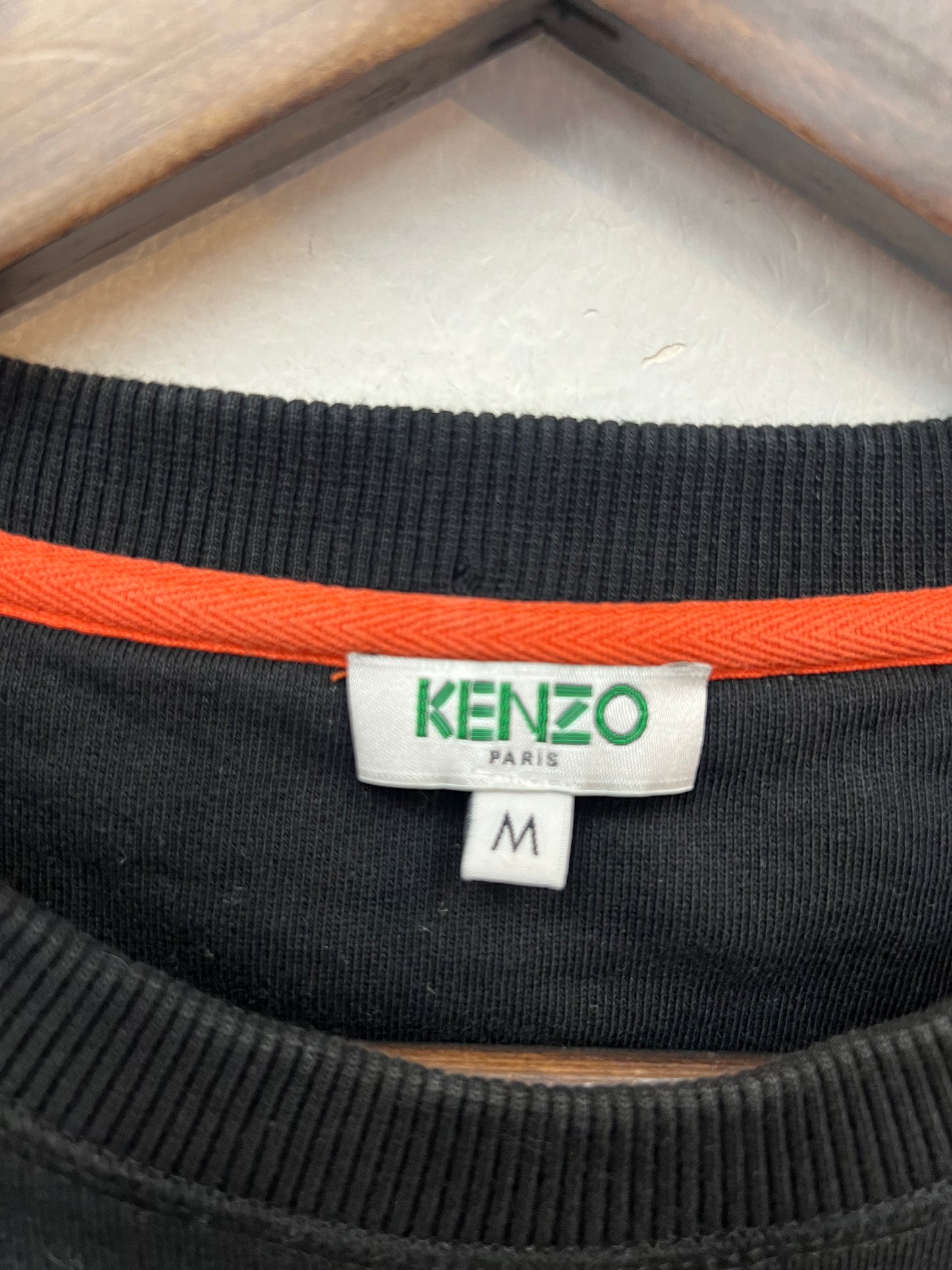 Kenzo Black Tiger Embroidered Crewneck