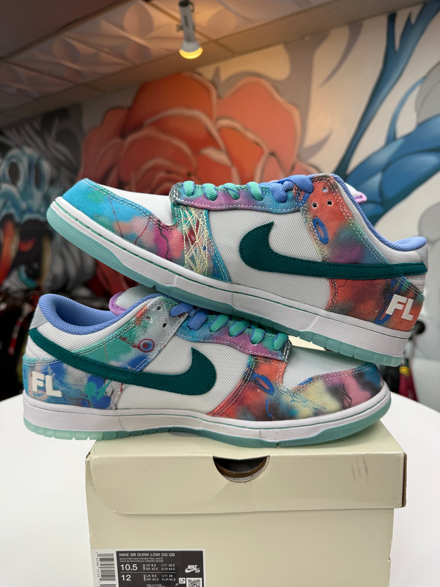 New Aqua Mist Futura Laboratories SB Dunk Lows