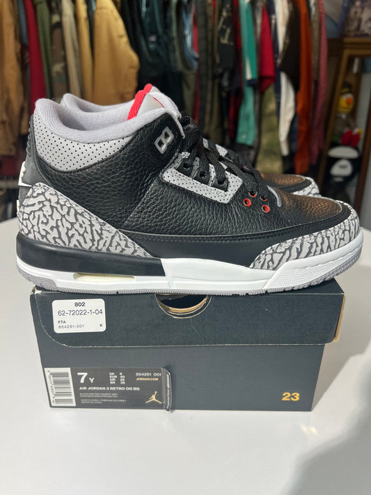 New Black Cement Jordan 3 (2018)