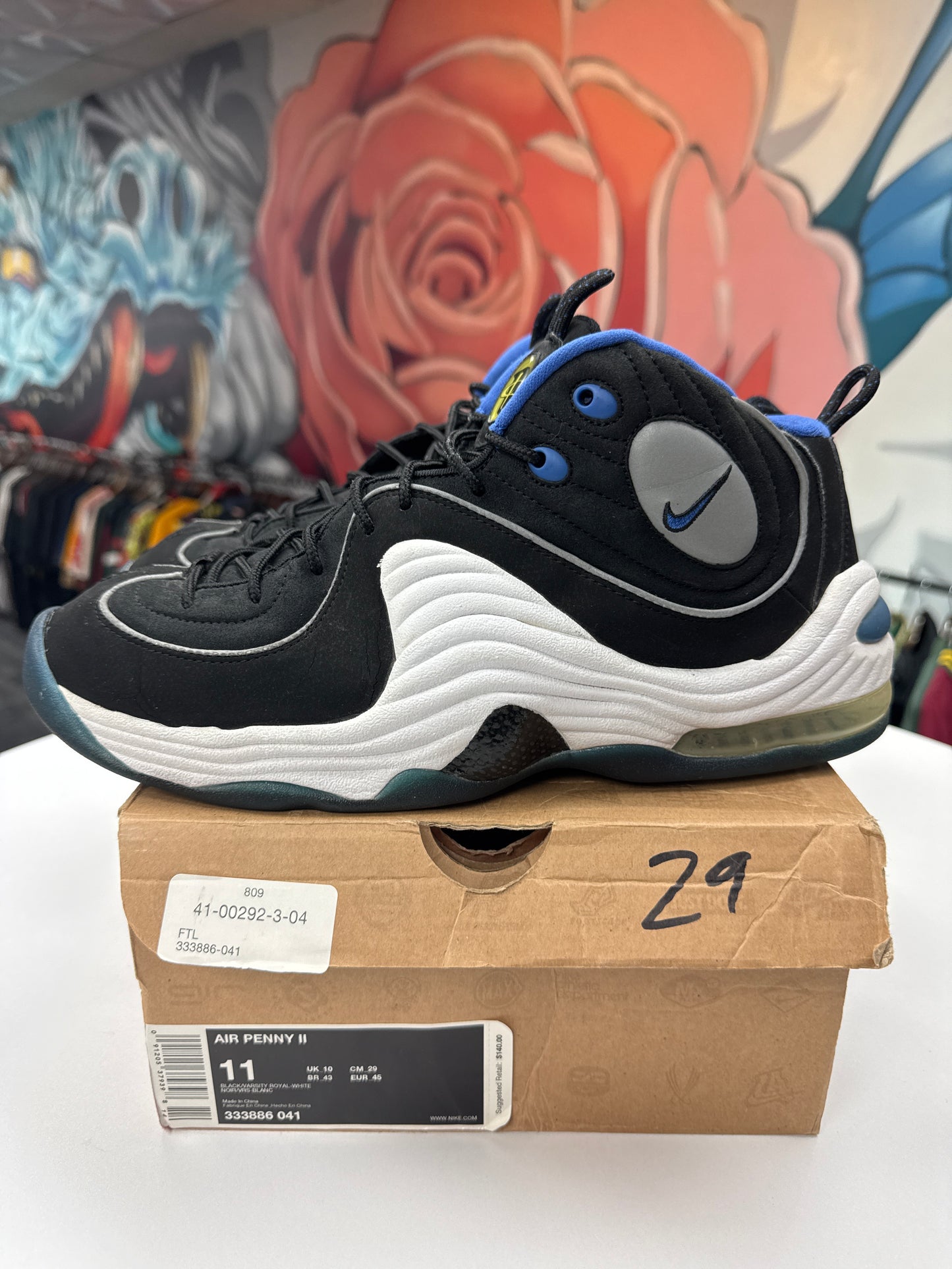 Preowned Nike Air Penny II Black Royal (2008)
