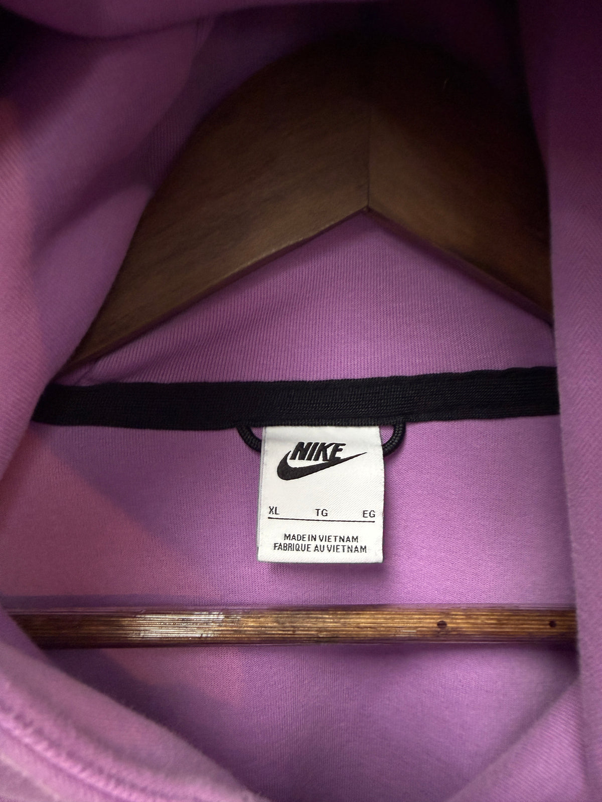 Nike Purple Tech Fleece Zip Hoodie