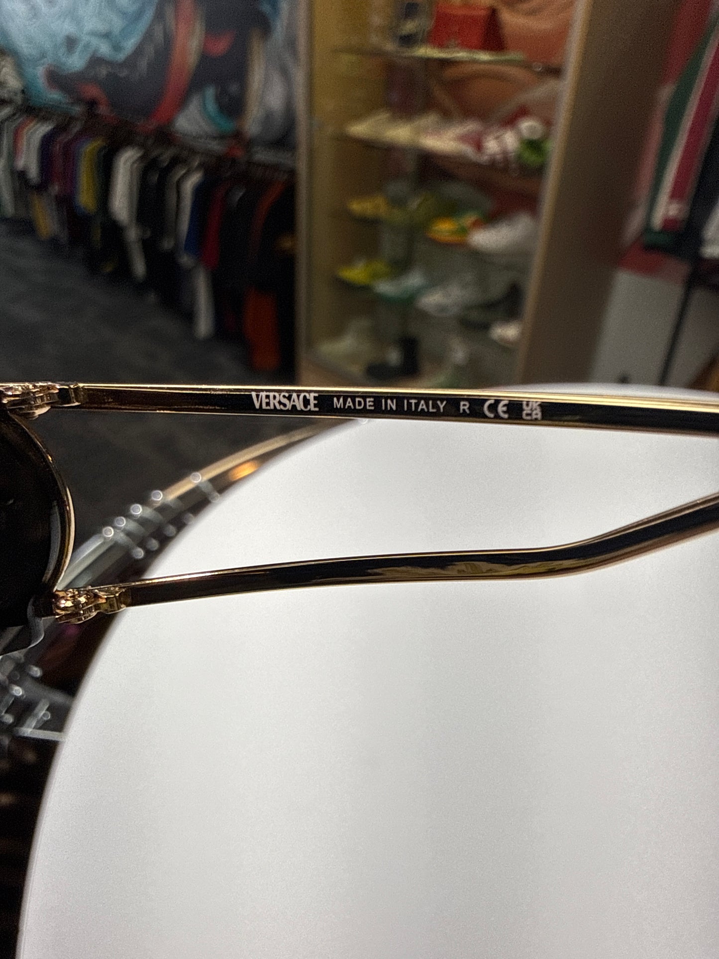 Versace VE2226 Mirrored Shield Sunglasses