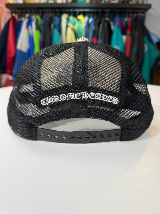 Chrome Hearts Red White Blue Triple Cross Trucker