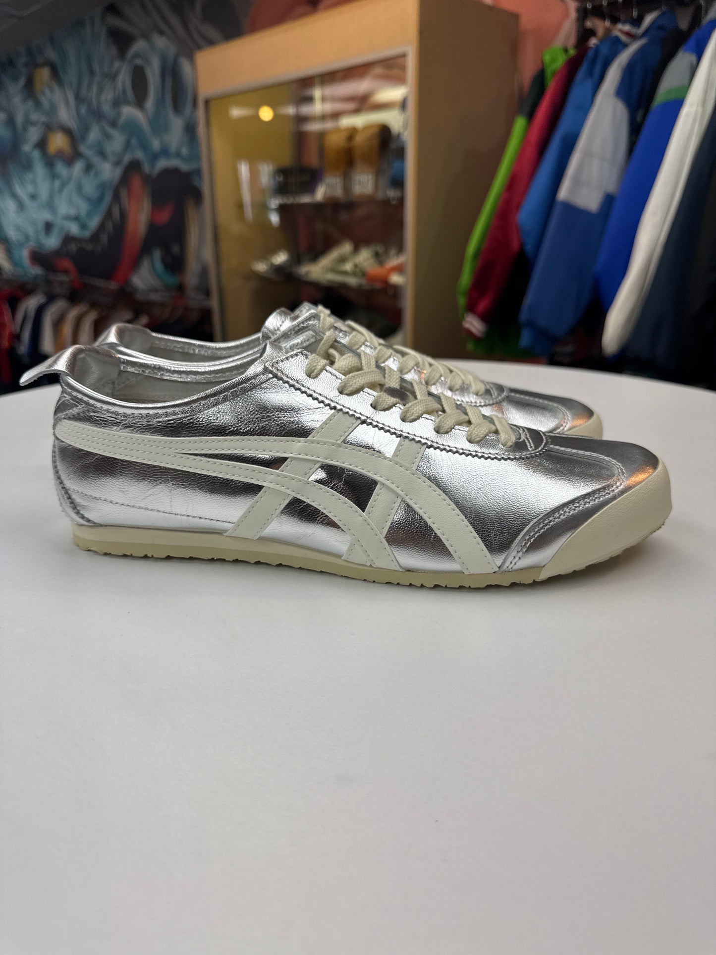 New Onitsuka Tiger Mexico 66 Silver Off-White