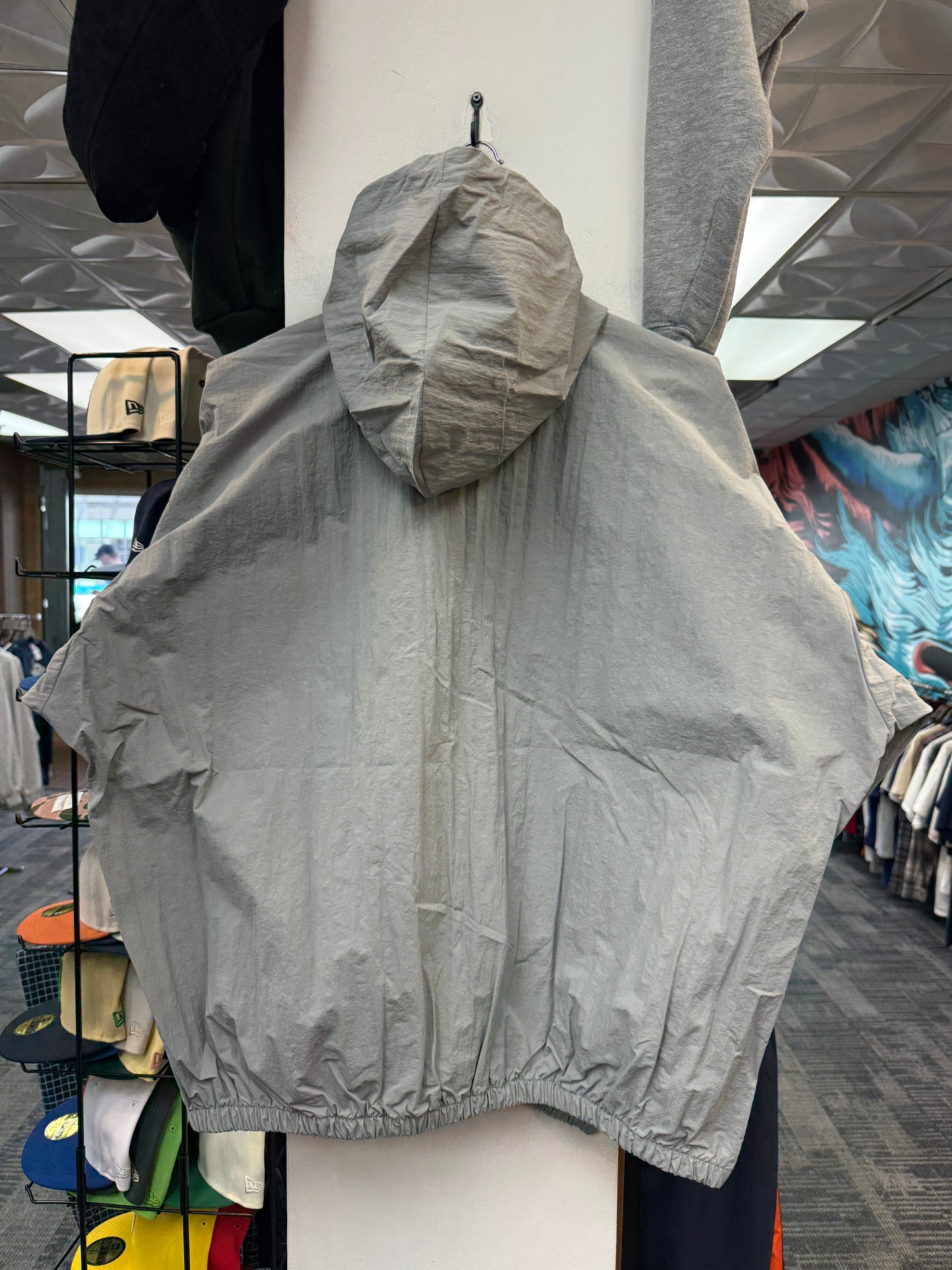 New Yeezy Grey Windbreaker Jacket