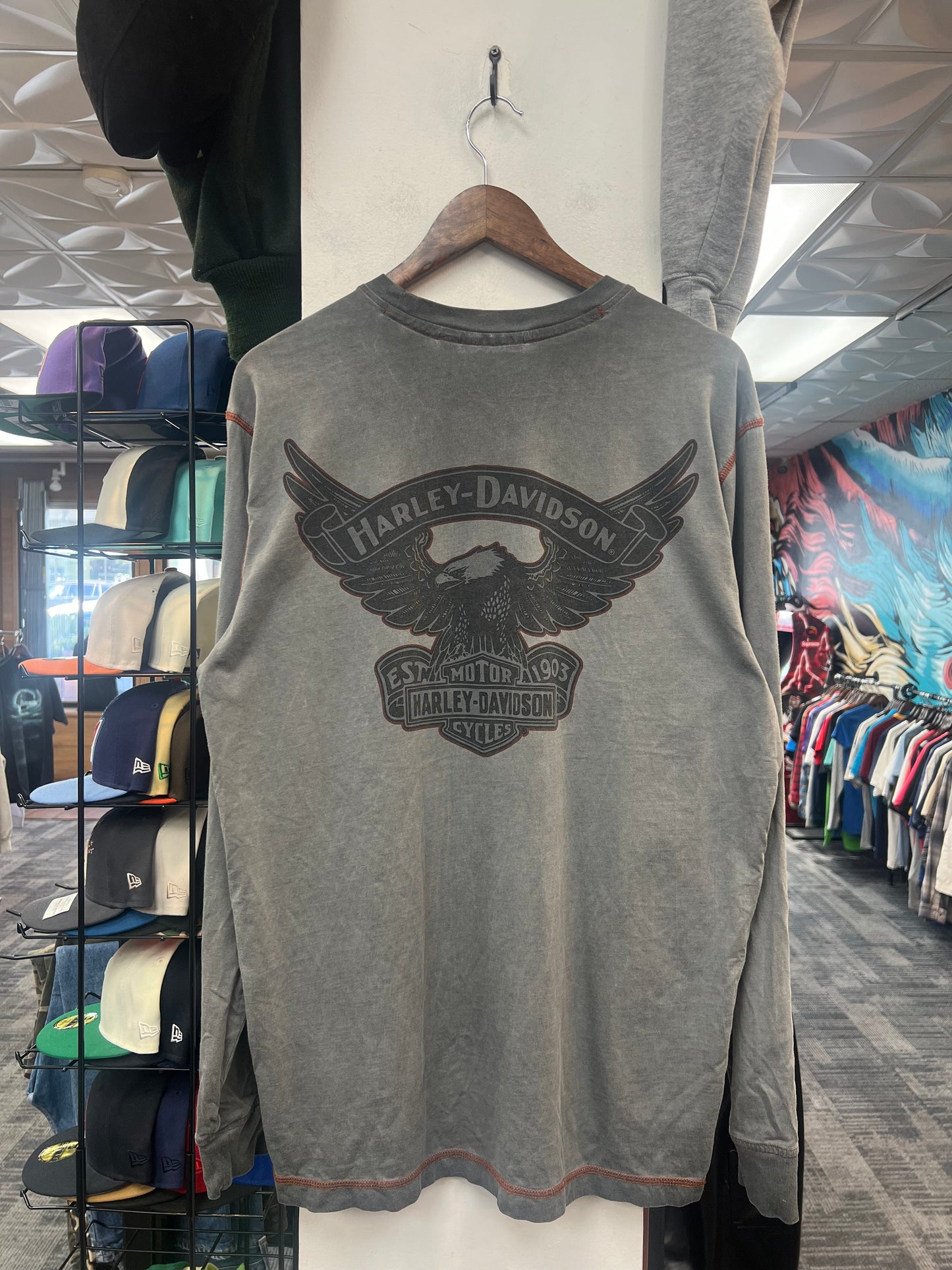 Harley Davidson Smoke Grey L/S Tee