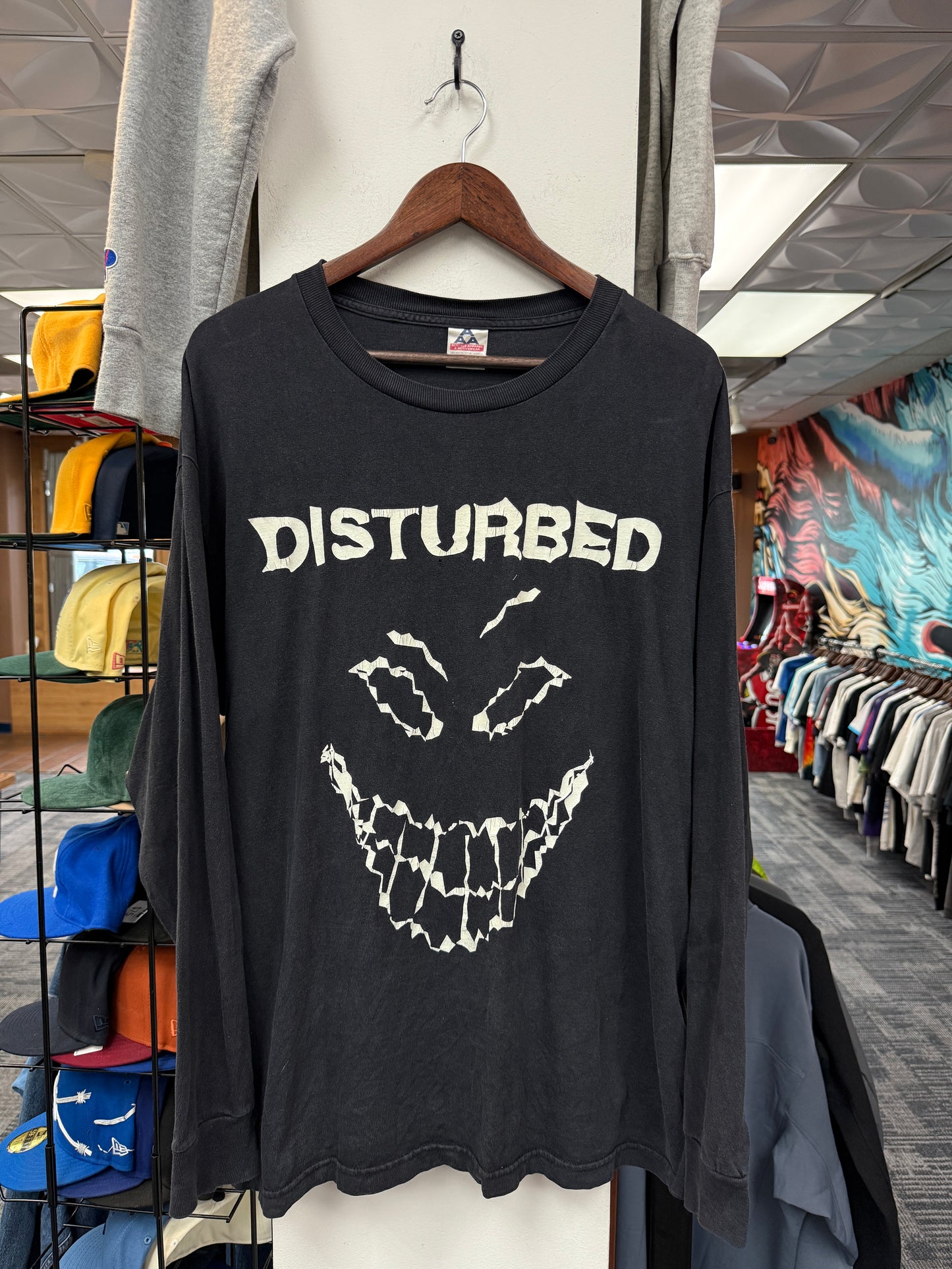 Vintage Disturbed Smile Glow In The Dark Tee