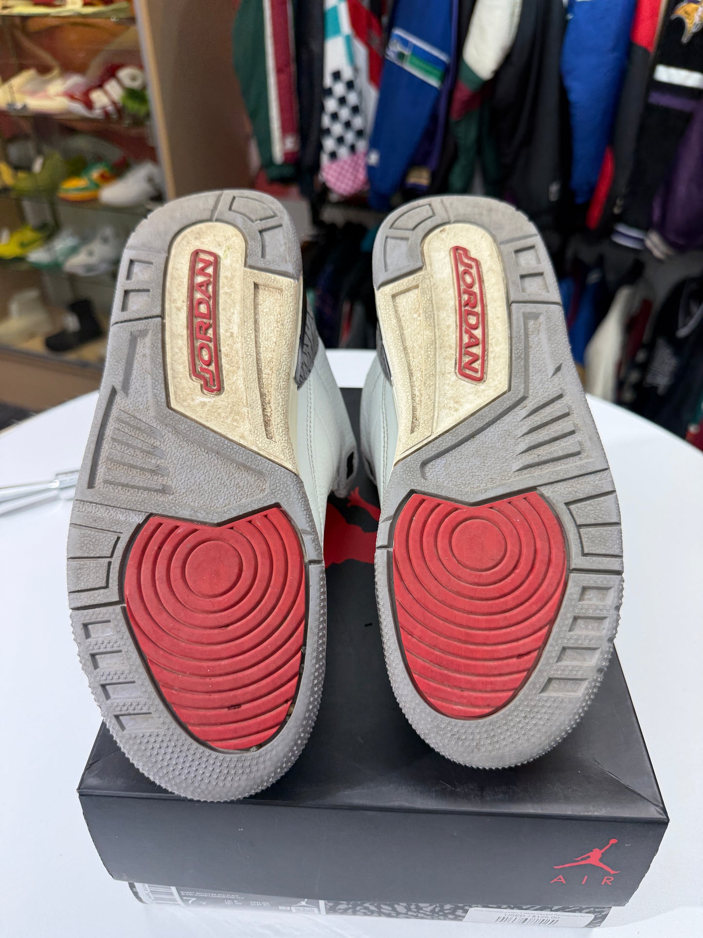 Preowned Reimagined White Cement Jordan 3