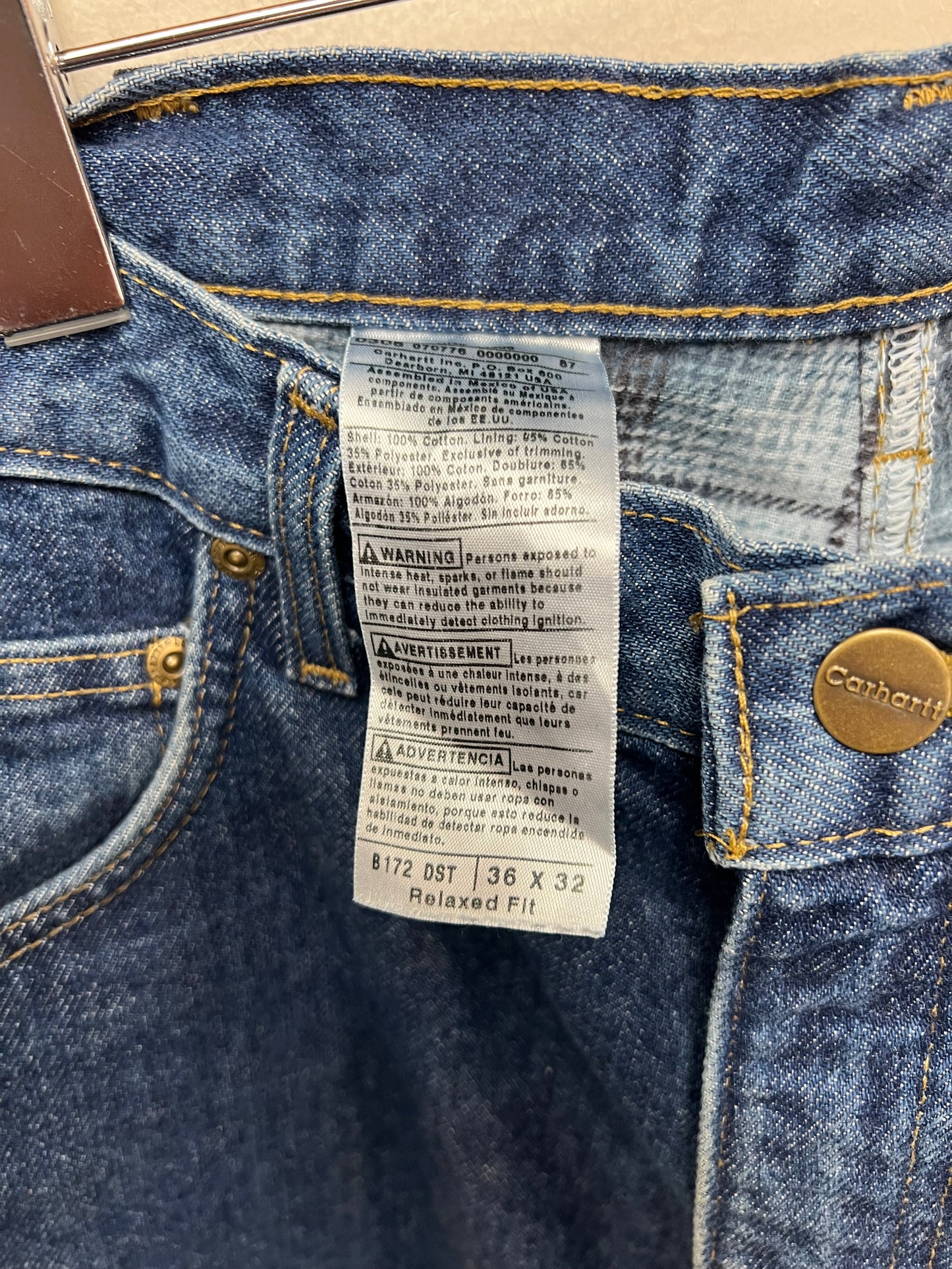 Carhartt Relaxed Fit Straight Fit Denim Jeans