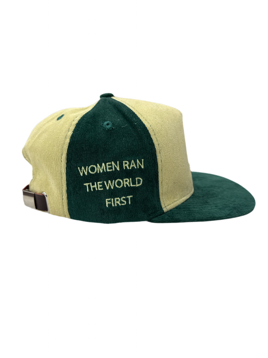 Sure Women Ran The World First Hat Cream/Green