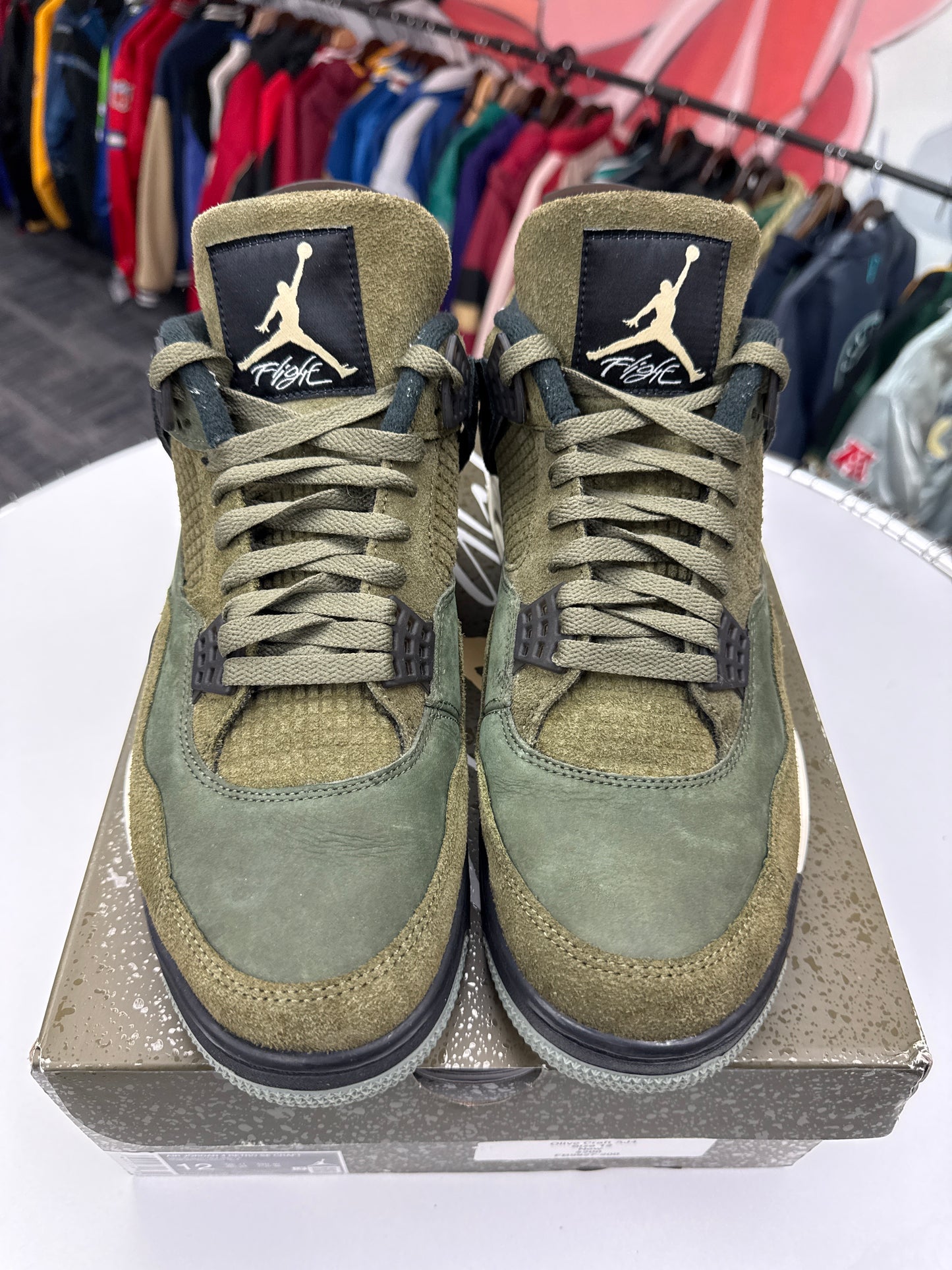 Preowned Jordan 4 Craft Olive