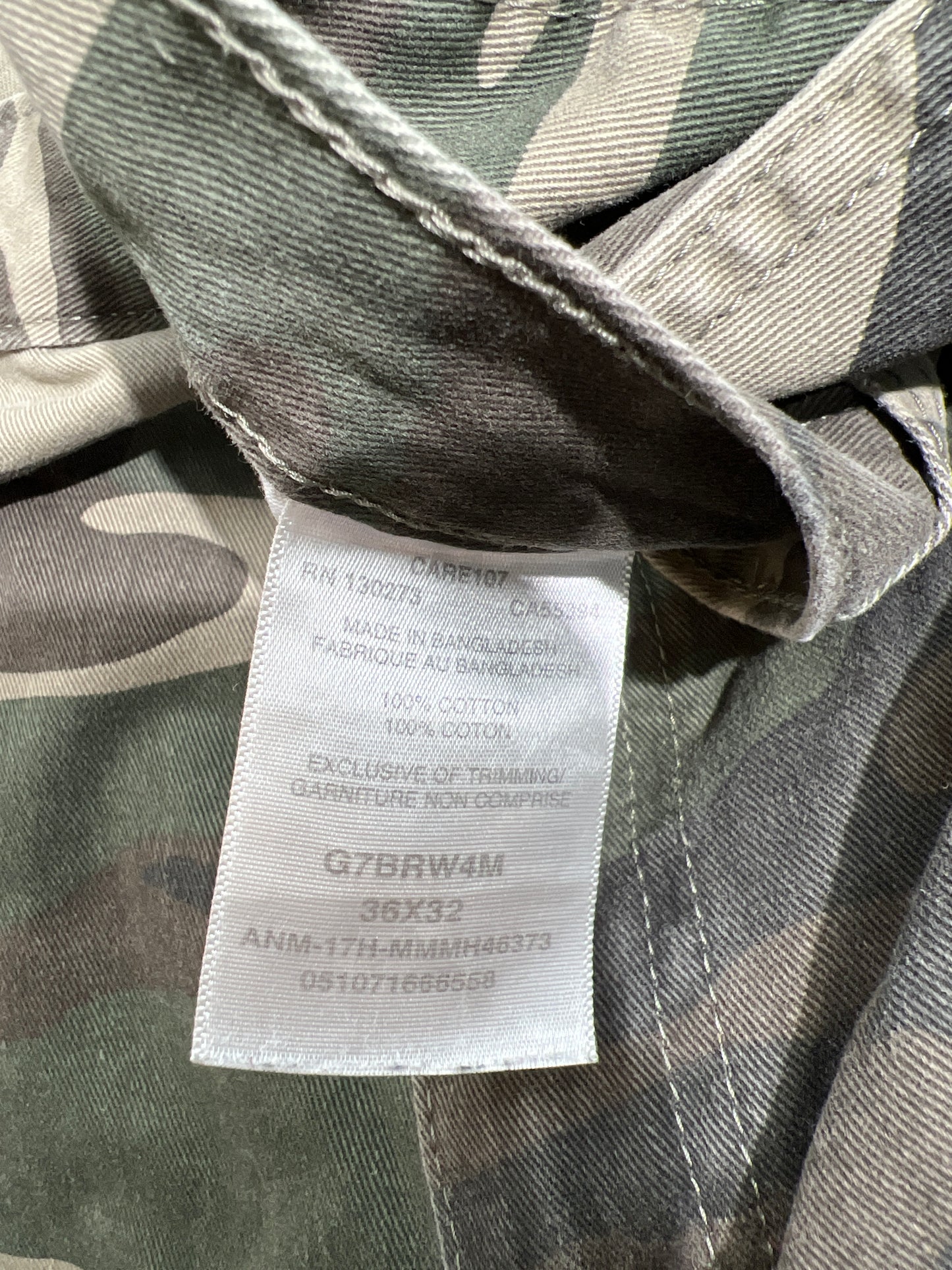 Custom Wrangler Cheetah Print Camo Cargo Pants