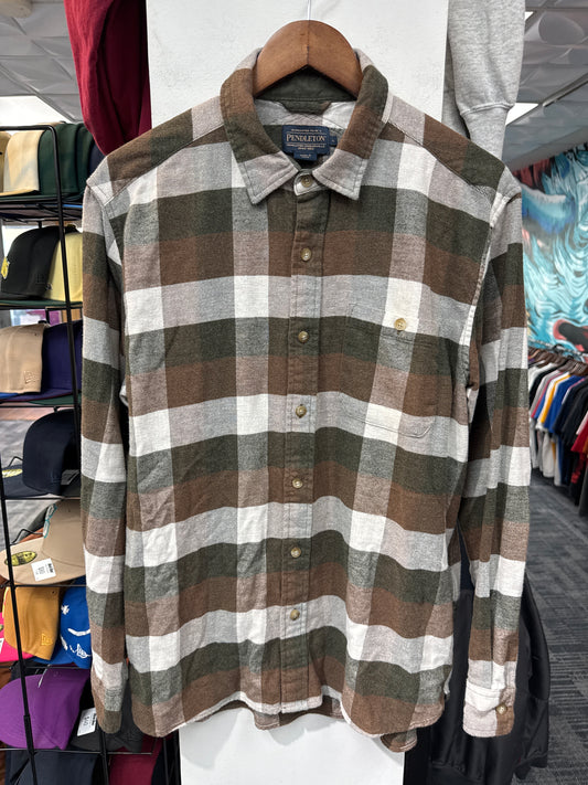 Pendleton Flannel Olive/Brown