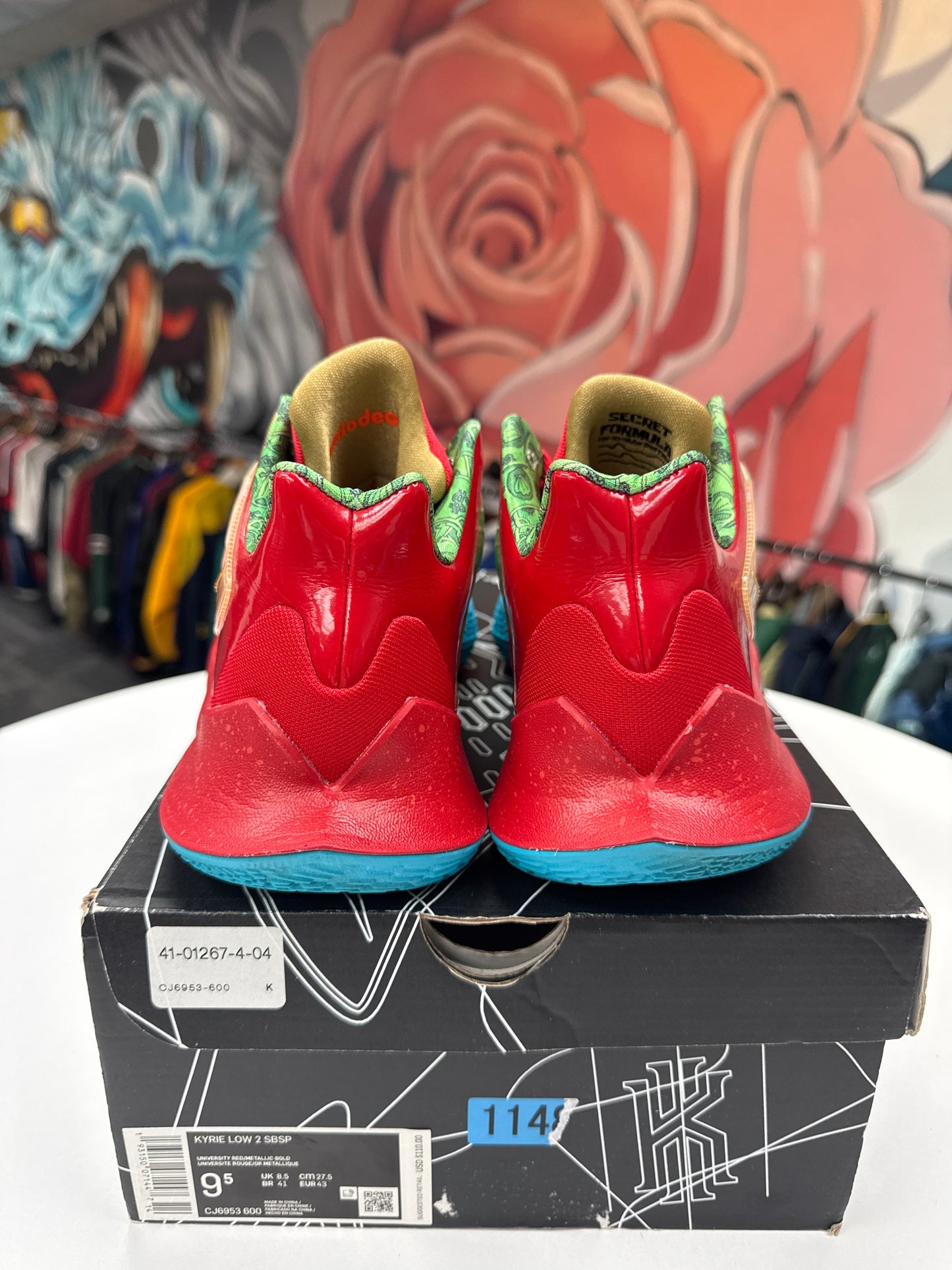 Preowned Kyrie 2 Low SpongeBob Mr. Krabs