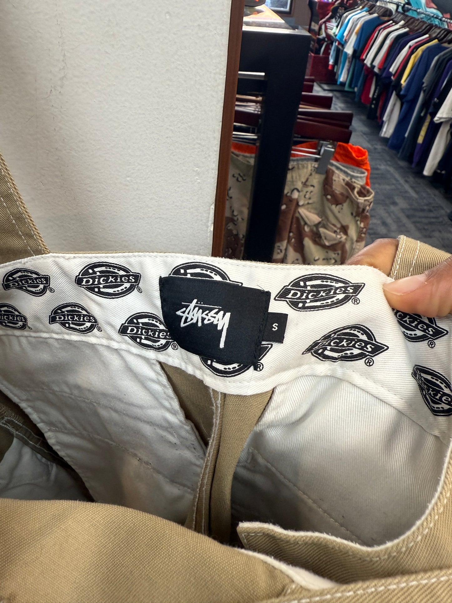 Stussy X Dickies Khaki Overalls