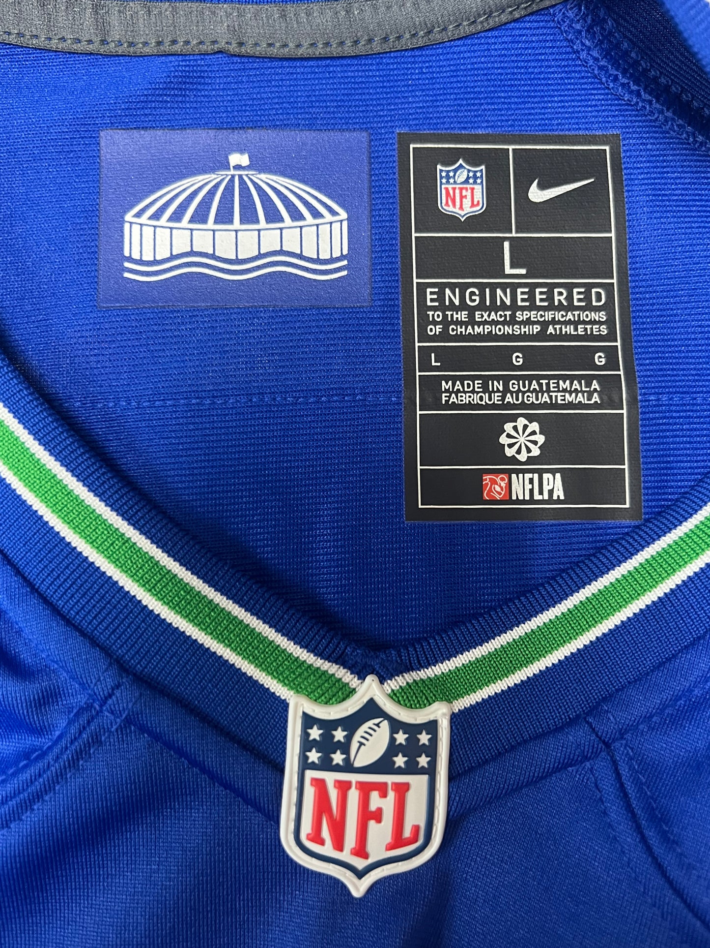 Nike Seahawks Riq Woolen Throwback Jersey