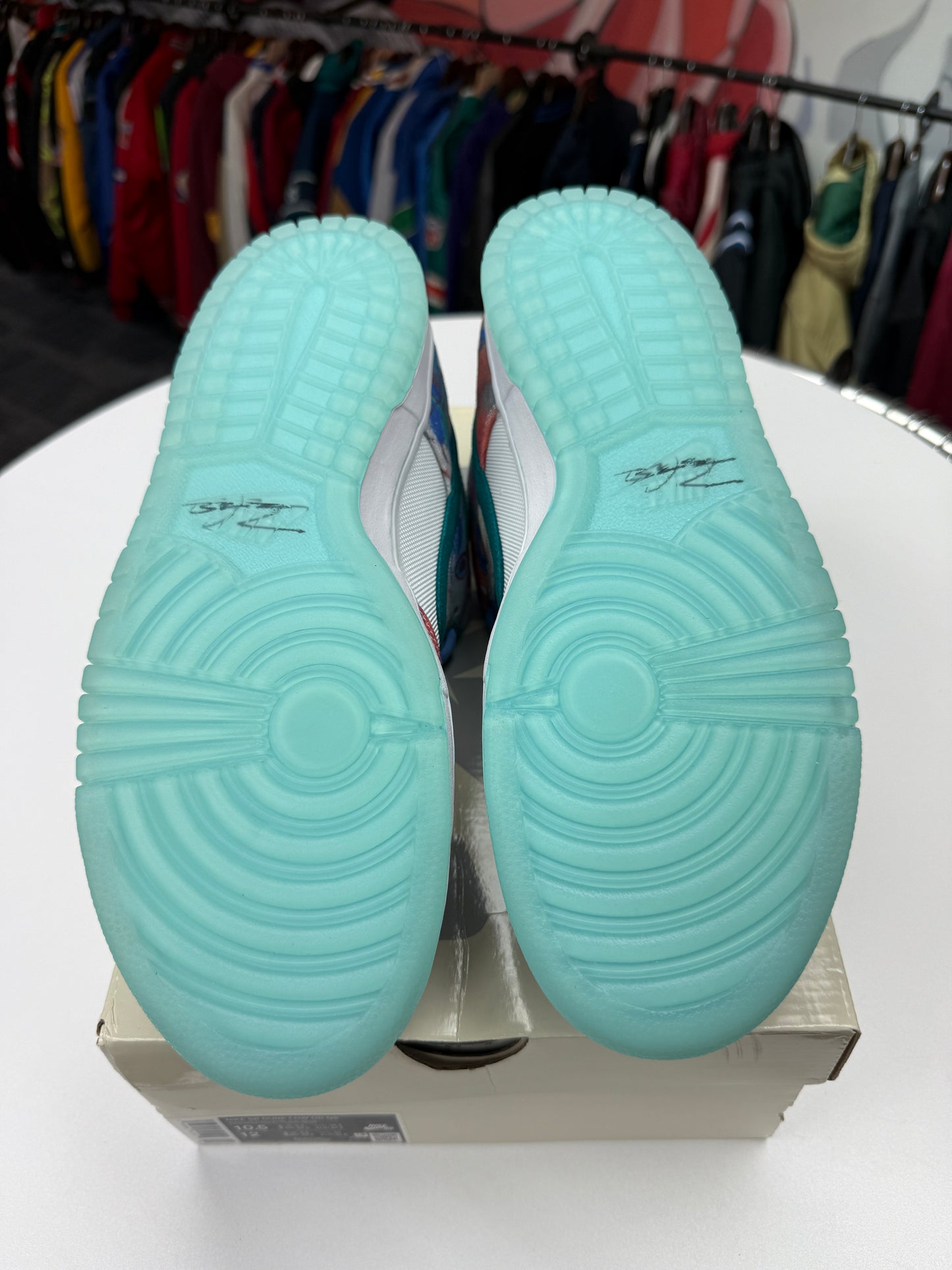 New Aqua Mist Futura Laboratories SB Dunk Lows