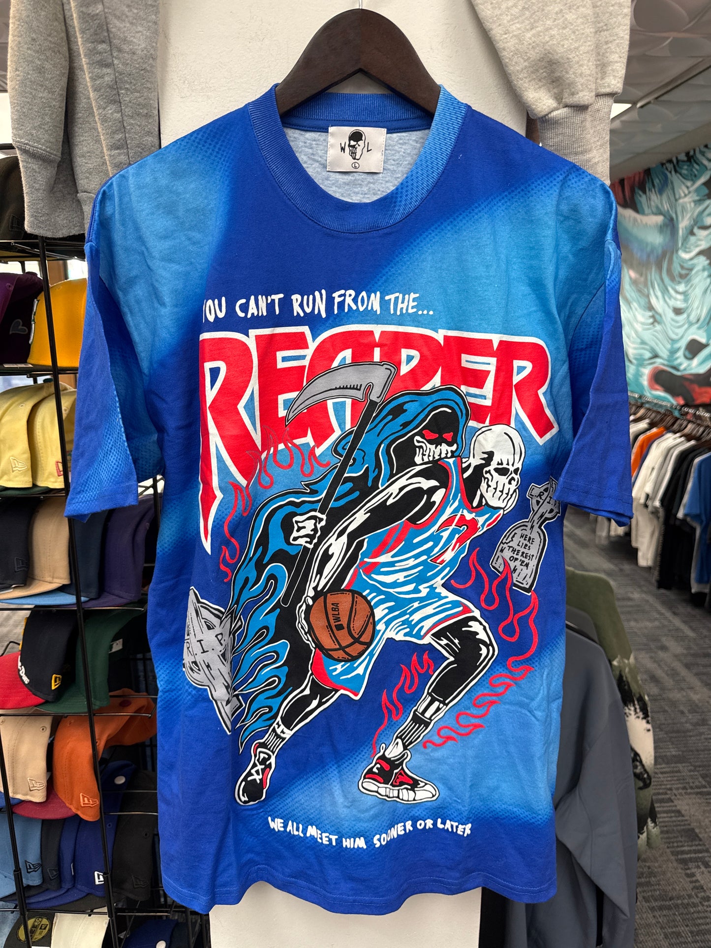 Warren Lotas Reaper Tee Blue