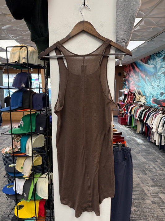 Rick Owens Brown Rib Tank