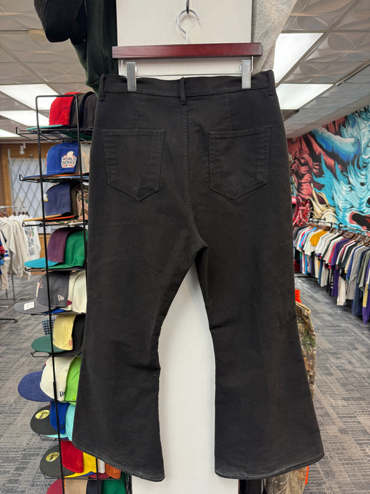 Rick Owens Luxor SS23 Flare Black Denim