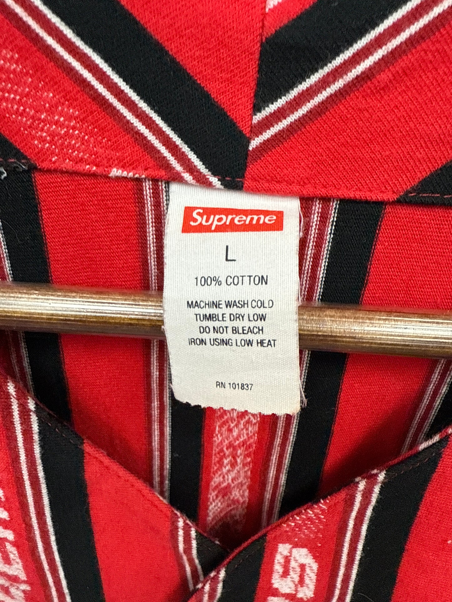 Supreme Jacquard Logo Baseball Jersey