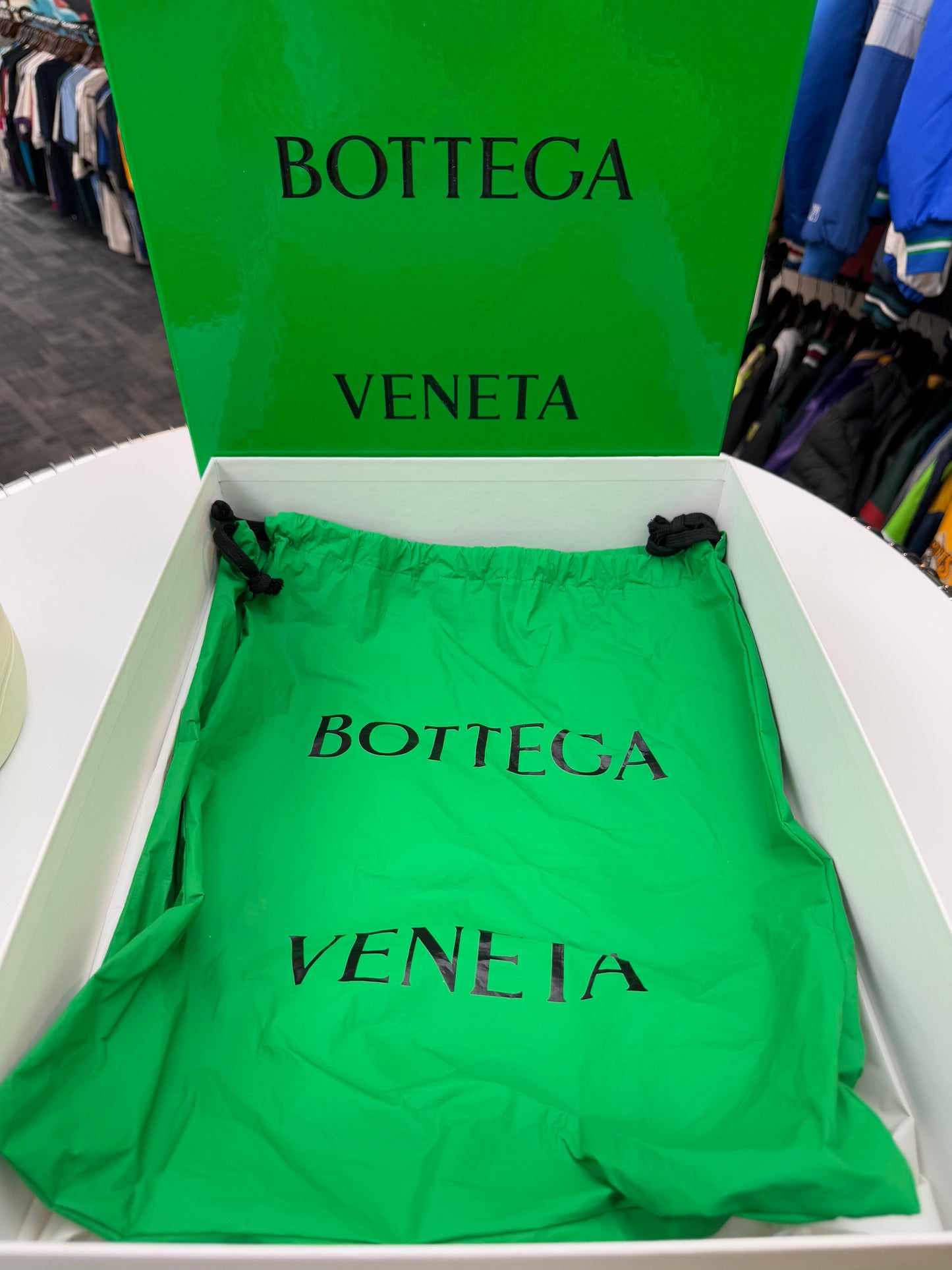 Preowned Bottega Puddle Boots Cream