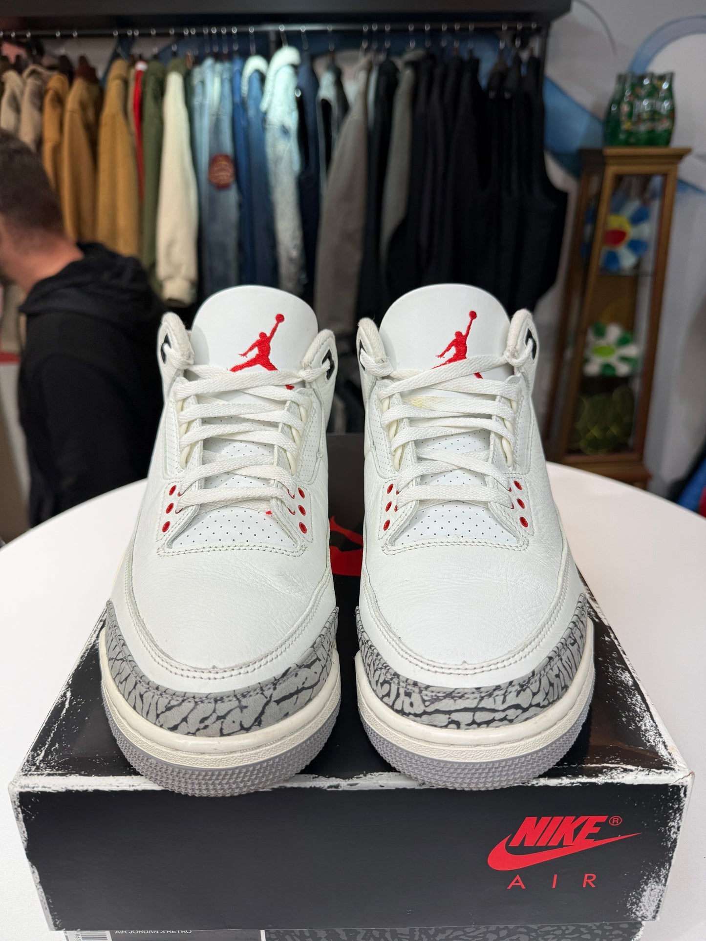Preowned Reimagined White Cement Jordan 3