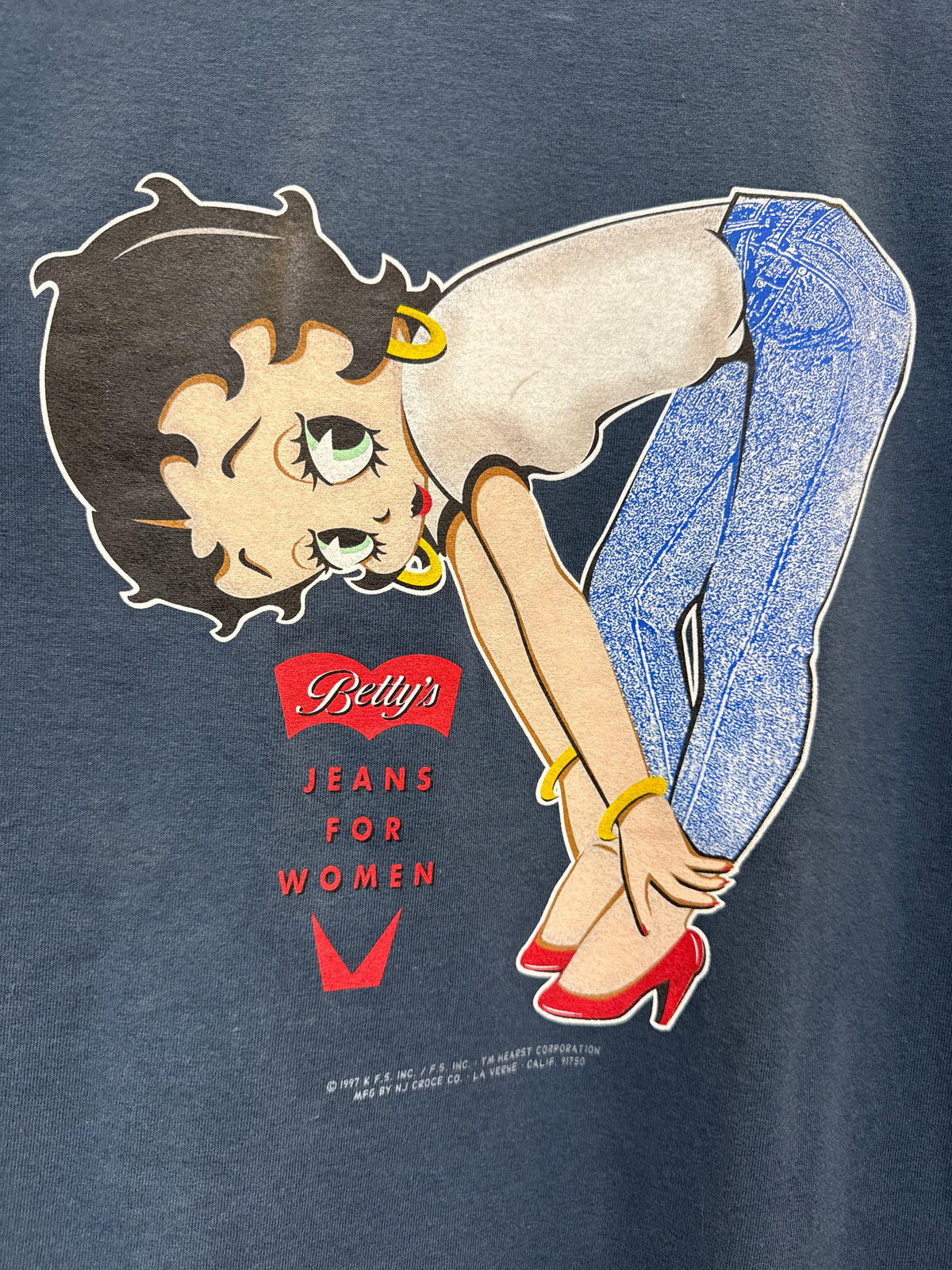 Vintage 1997 Betty Boop Jeans Tee