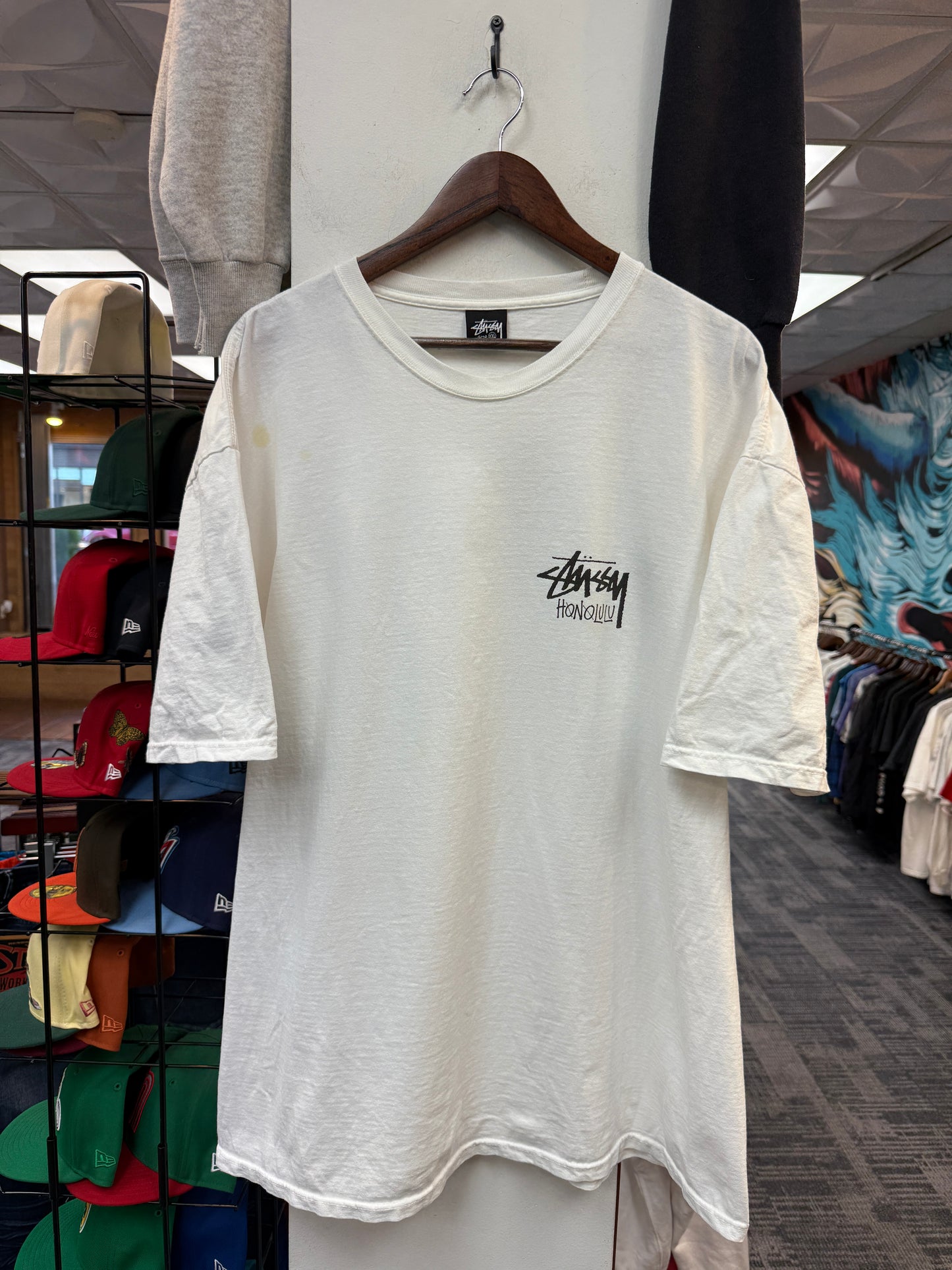 Stussy Honolulu White Tee