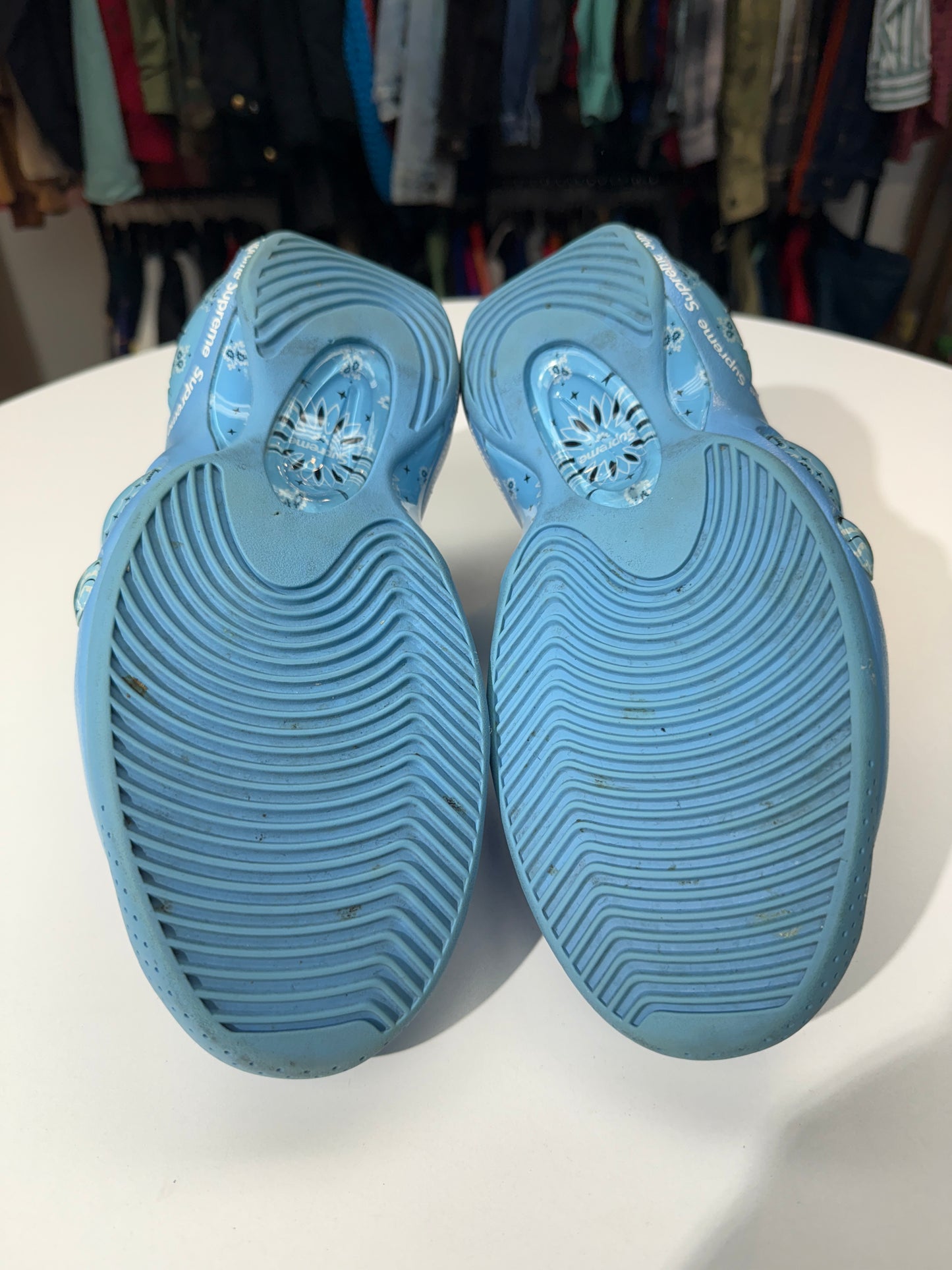 Preowned Supreme University Blue Air Zoom Flight 95