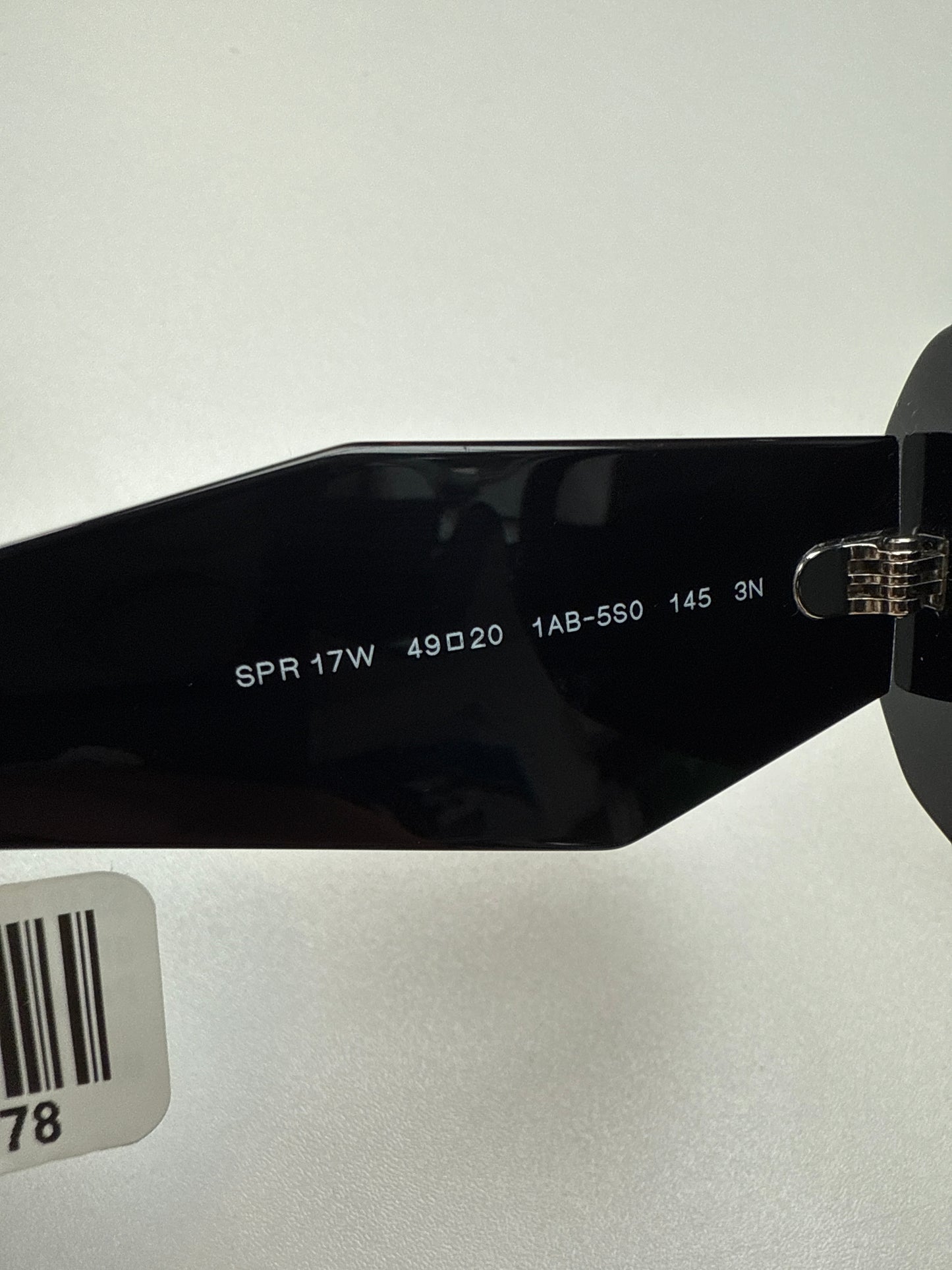 Prada Rectangular Symbole Sunglasses (Black)
