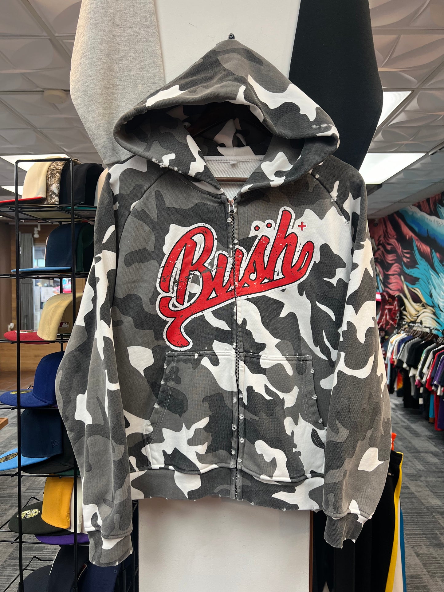 Burning Bush Camo Zip Up
