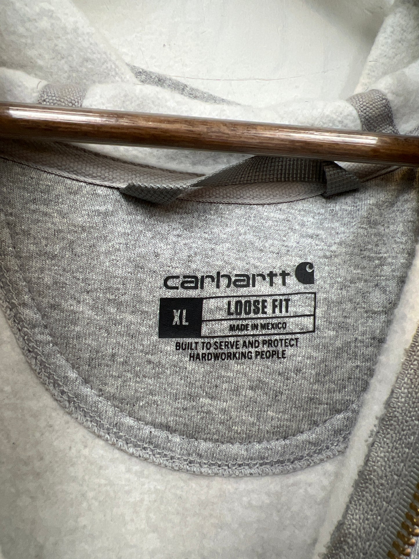 Carhartt Midweight Grey K122 Zip Up Hoodie