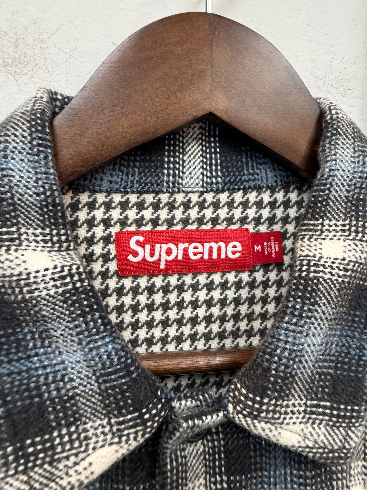 Supreme Houndstooth Plaid Flannel
