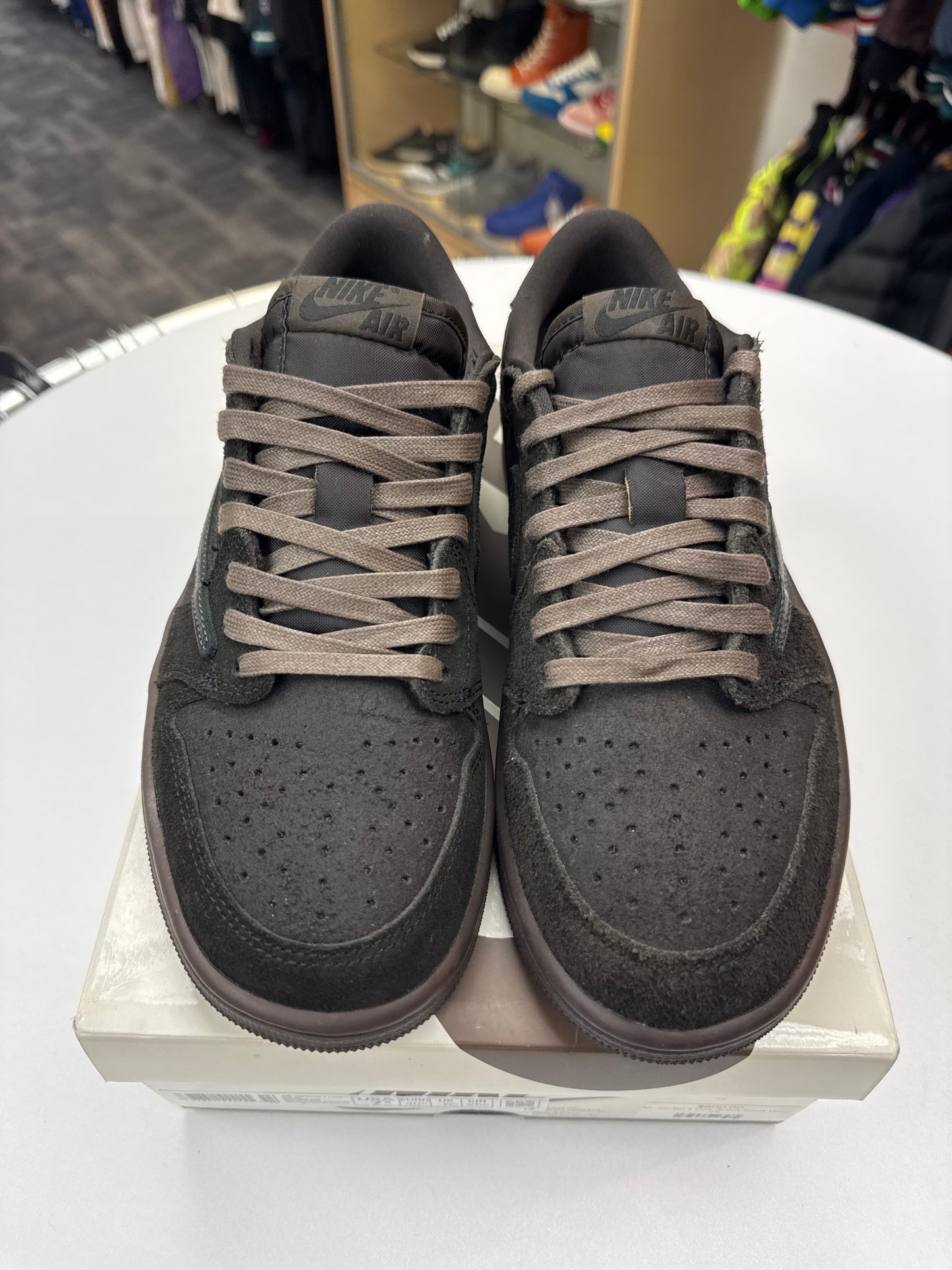 VNDS Travis Scott Jordan 1 Low Velvet Brown