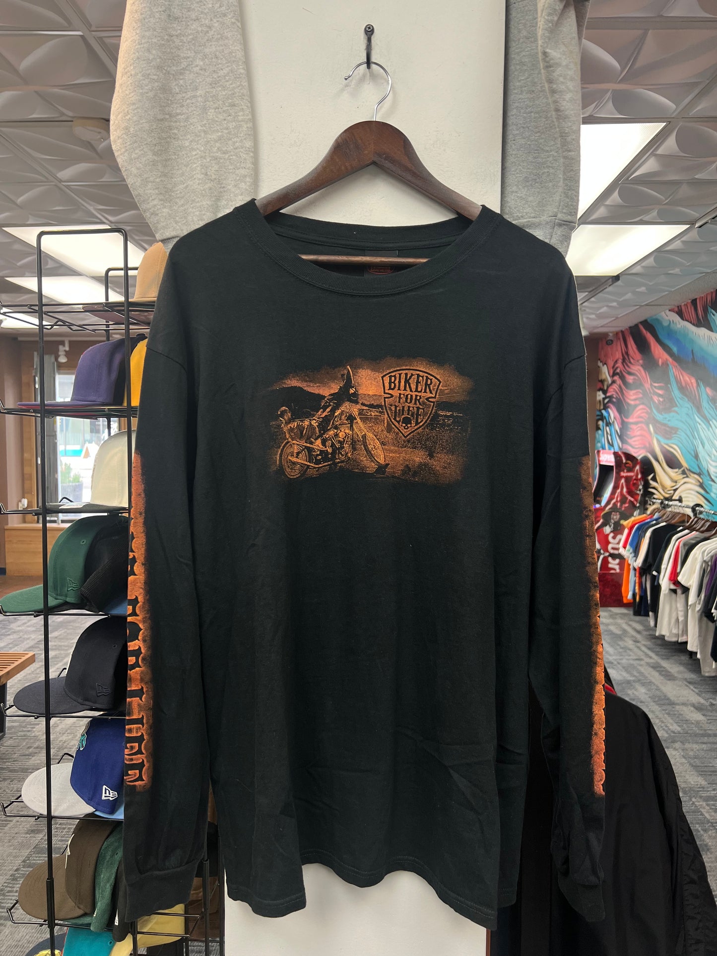 Hot Leathers Biker For Life L/S Tee