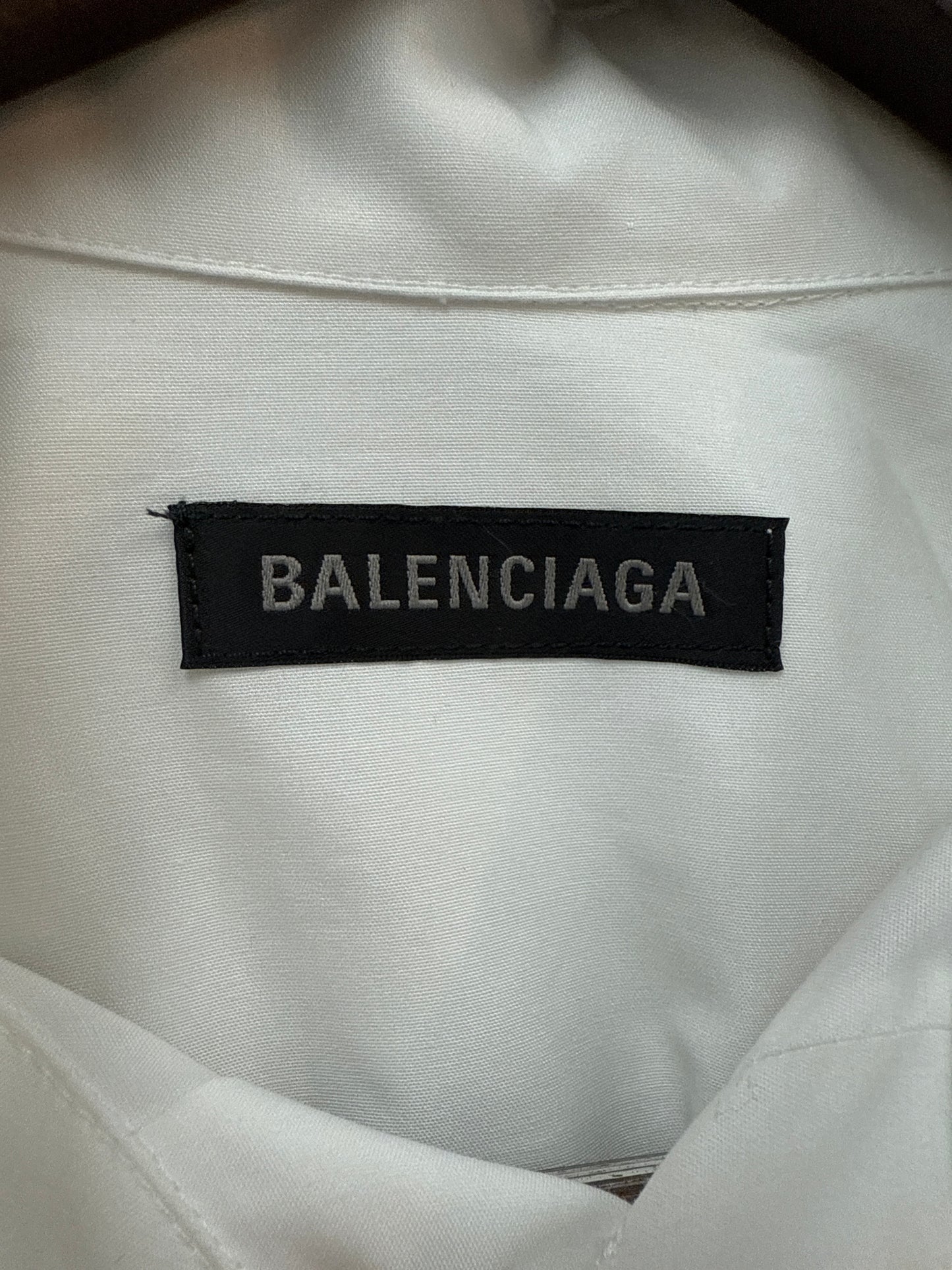 New Balenciaga Oversized Crystal Button Up