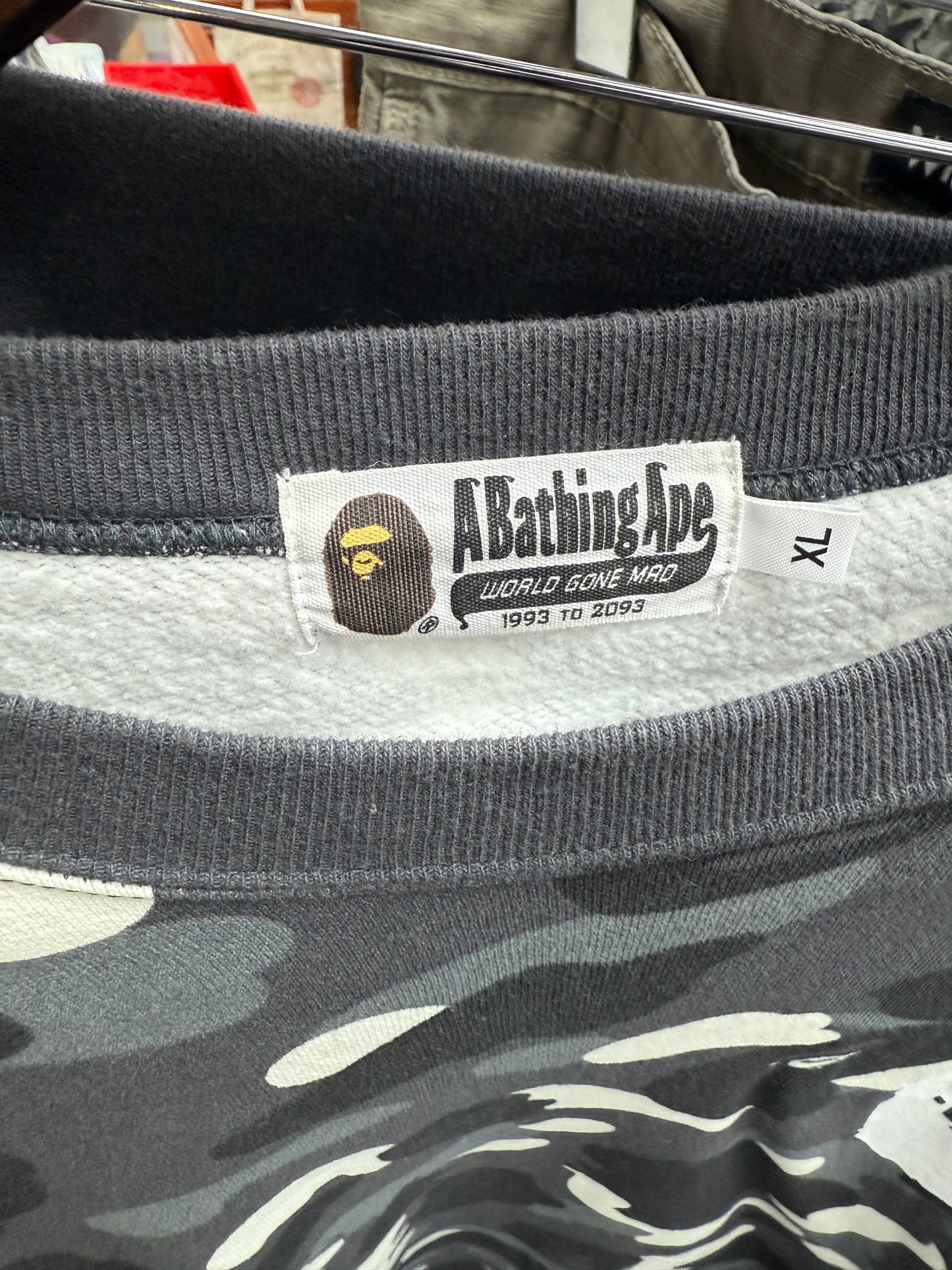Bape Glow in the Dark Camo Crewneck