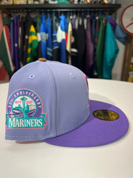 New New Era Seattle Mariners 30th Anniversary Lavender Fitted Hat