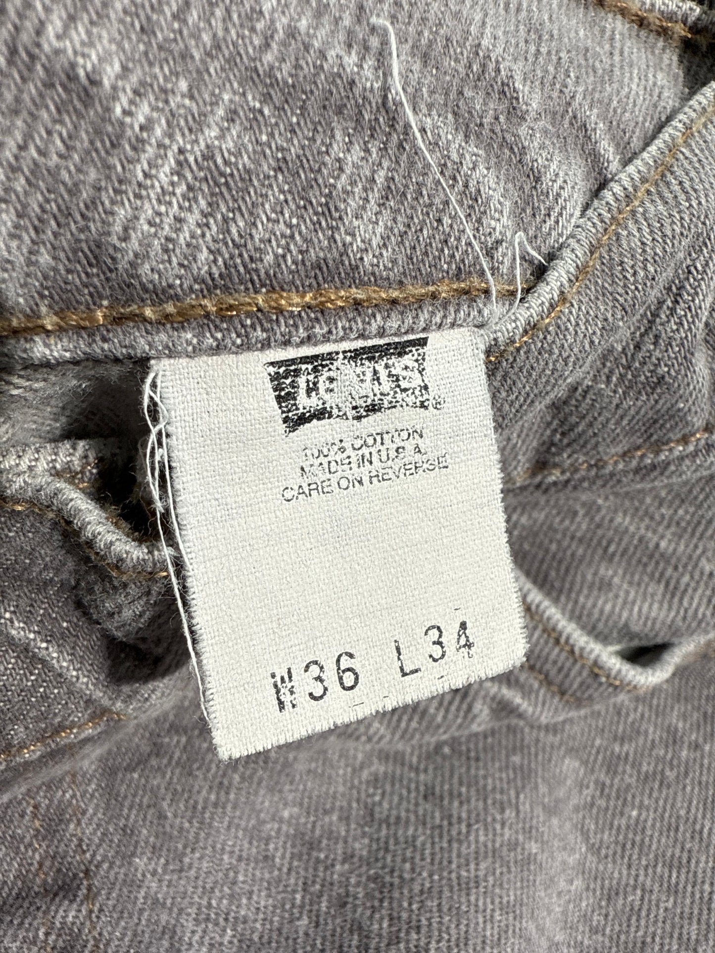 Vintage Levi’s Orange Tab Grey Jeans