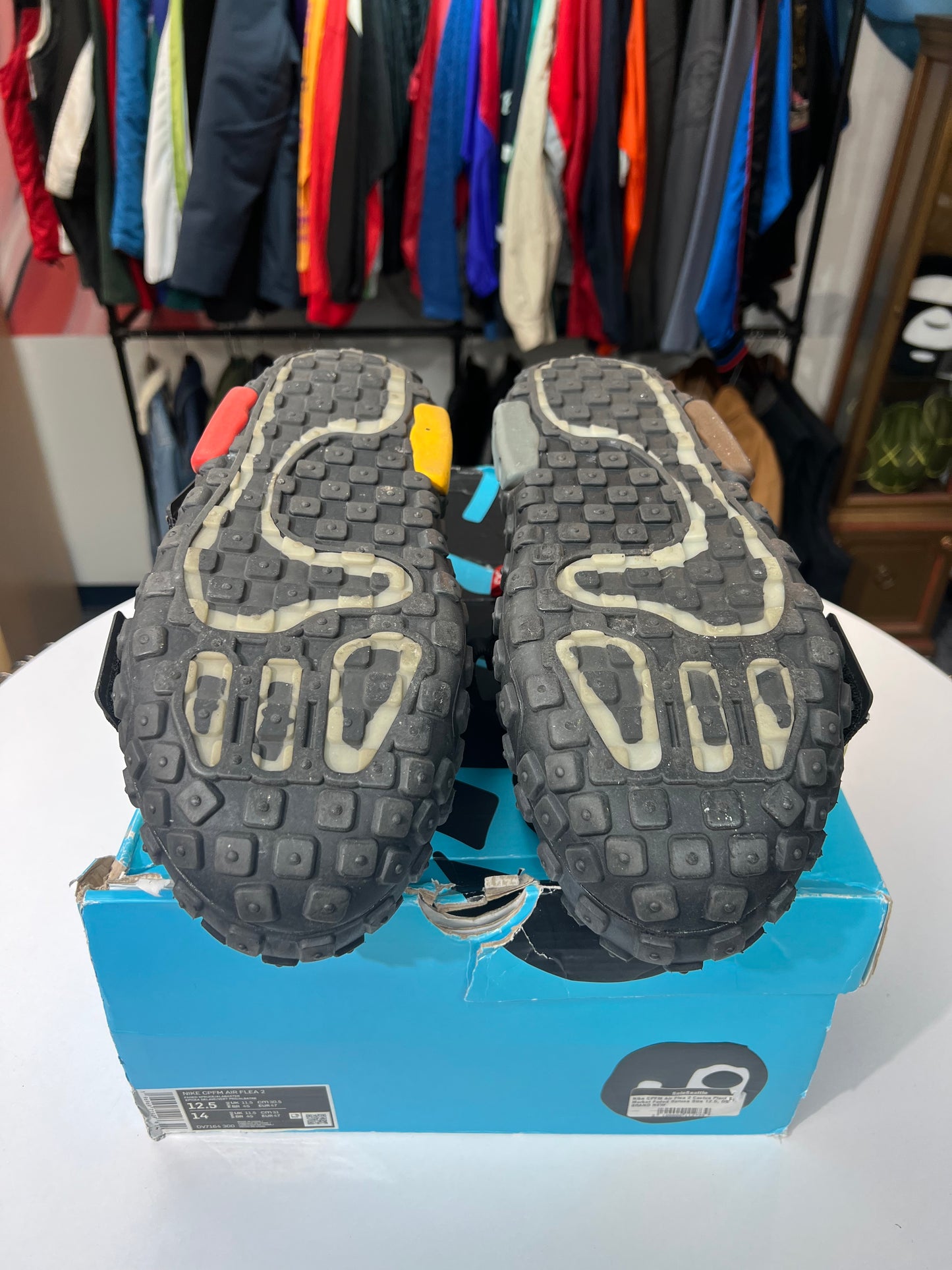 Preowned Cactus Plant Flea Market Nike Air Flea 2 Faded Spruce