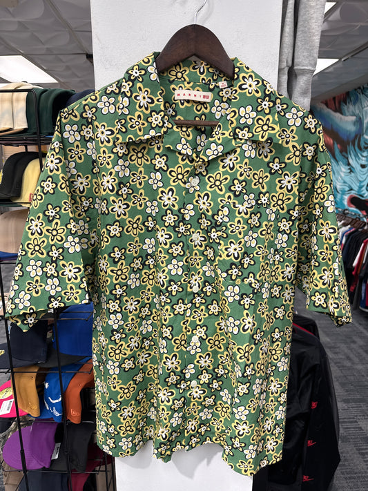 Marni Uniqlo Floral Button Up