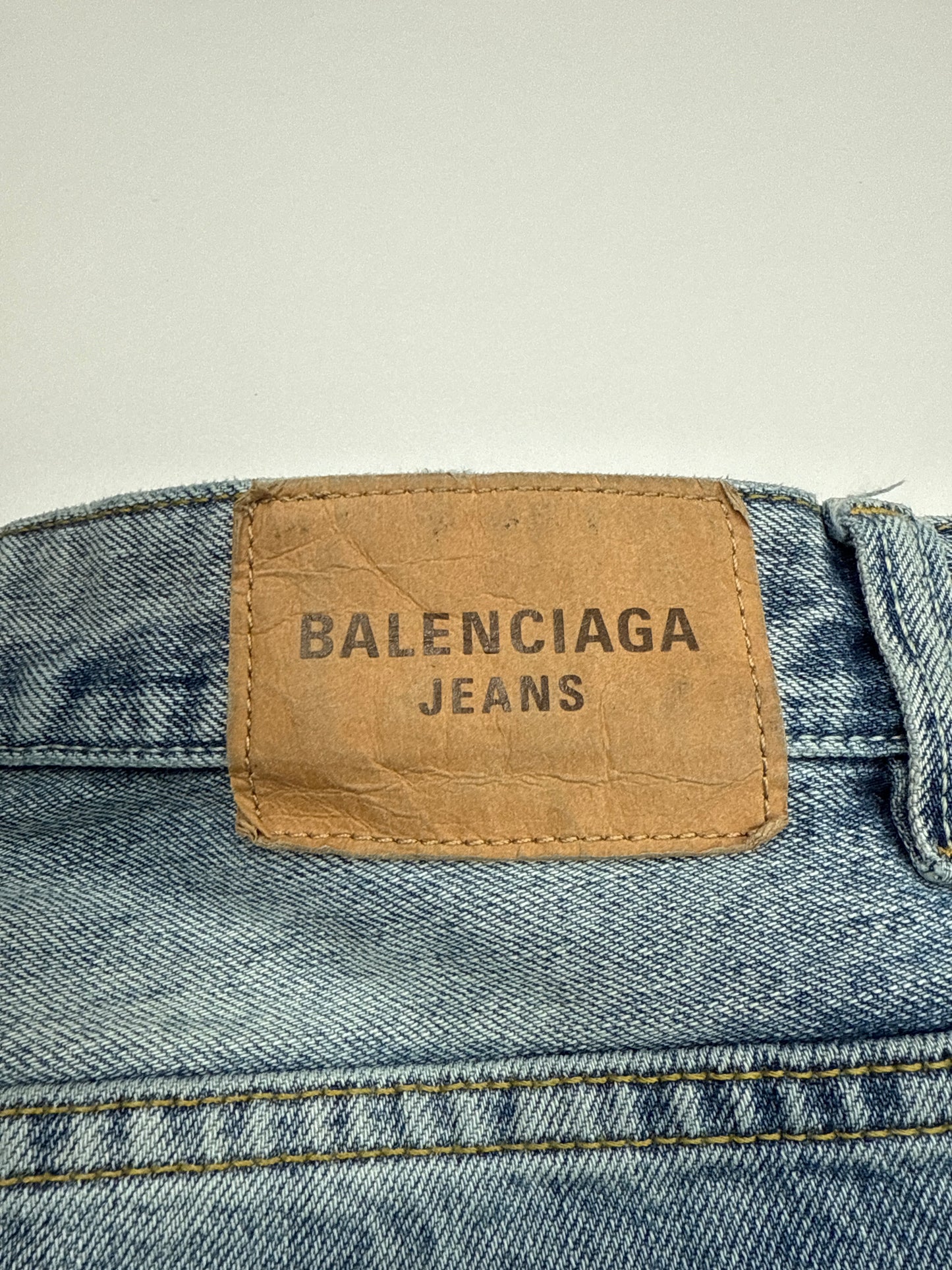Balenciaga Light Wash Lost Tapes Flare Jeans