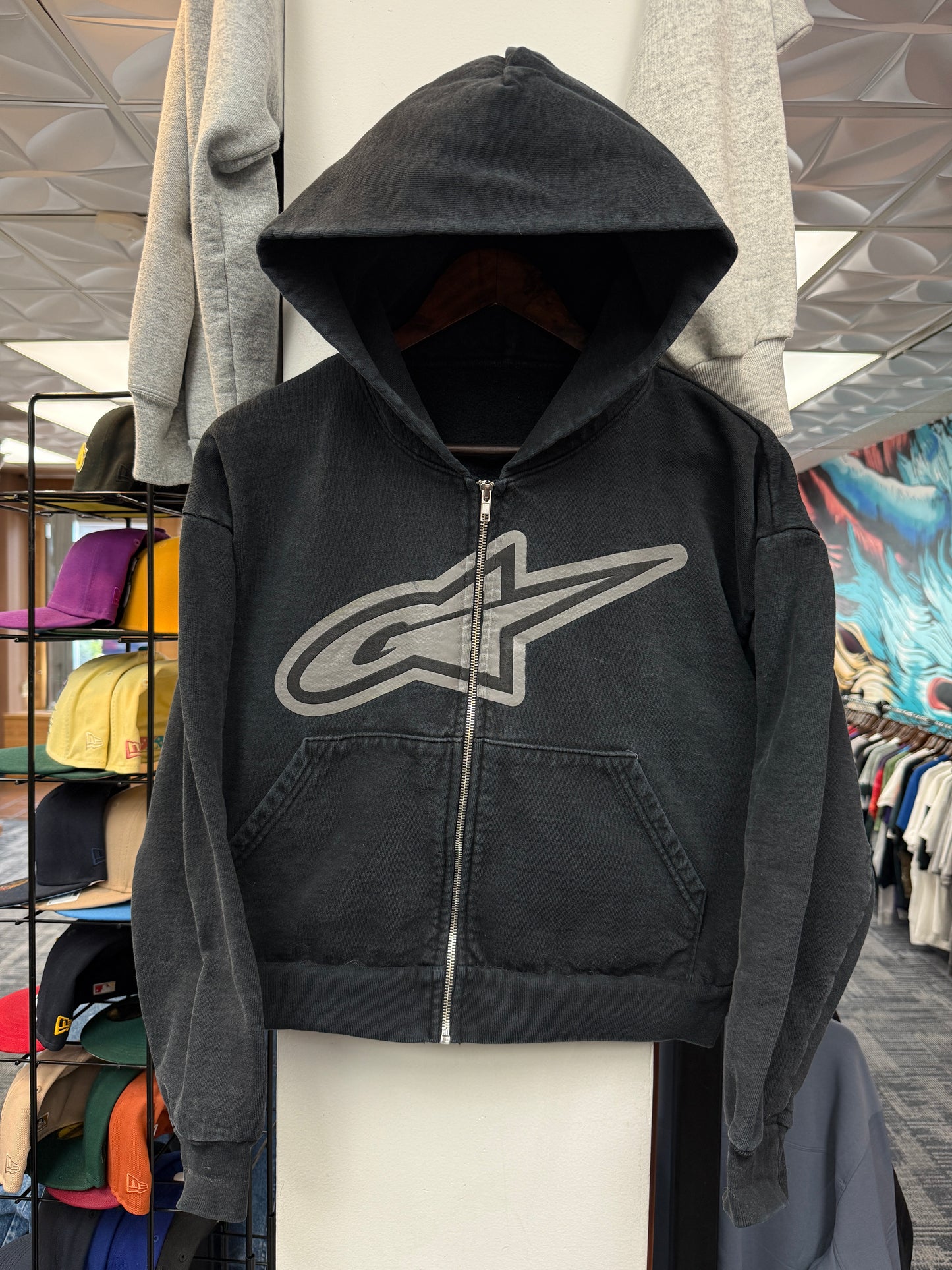 GV Black Cropped Hoodie